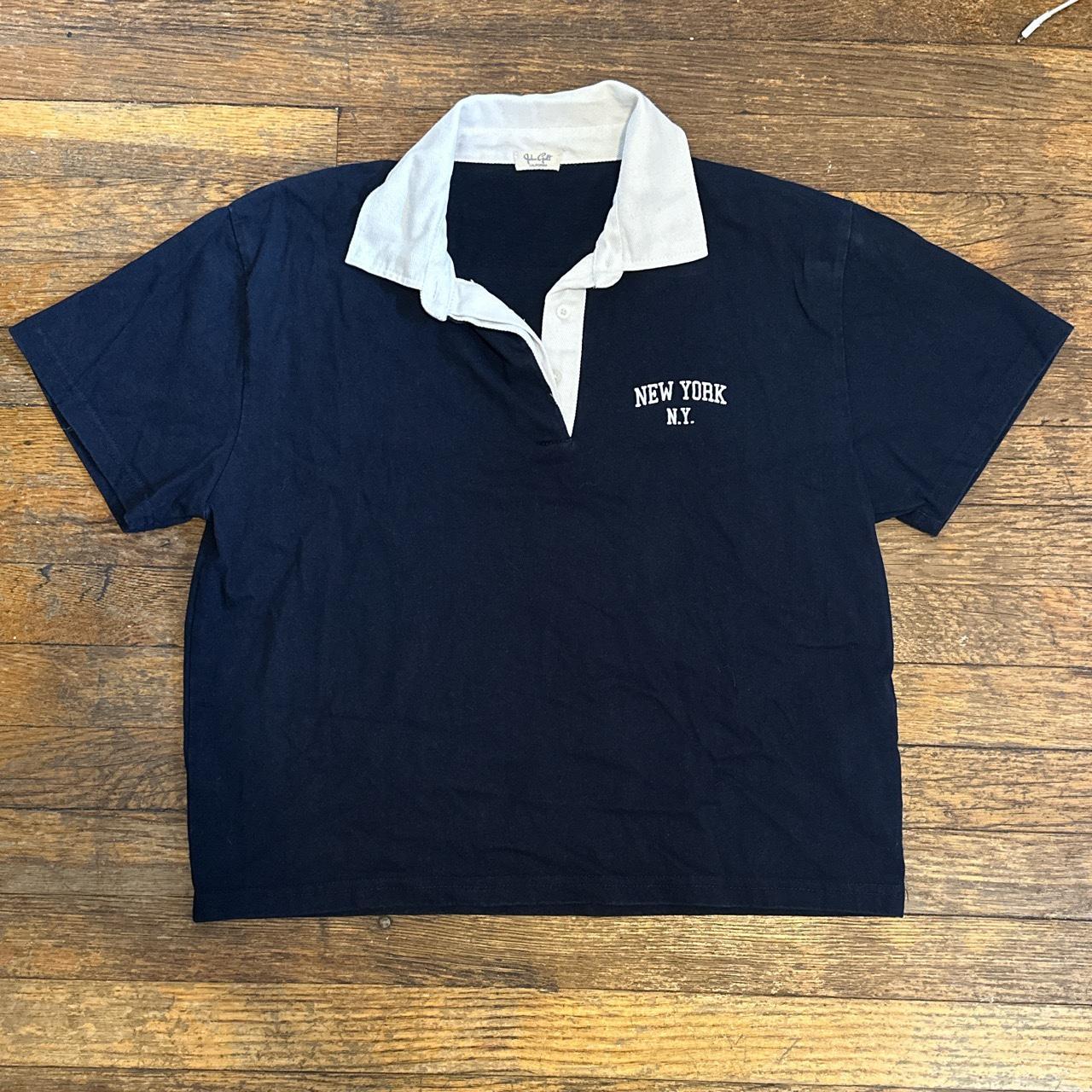 Nike New York Yankees polo Navy with Yankees - Depop