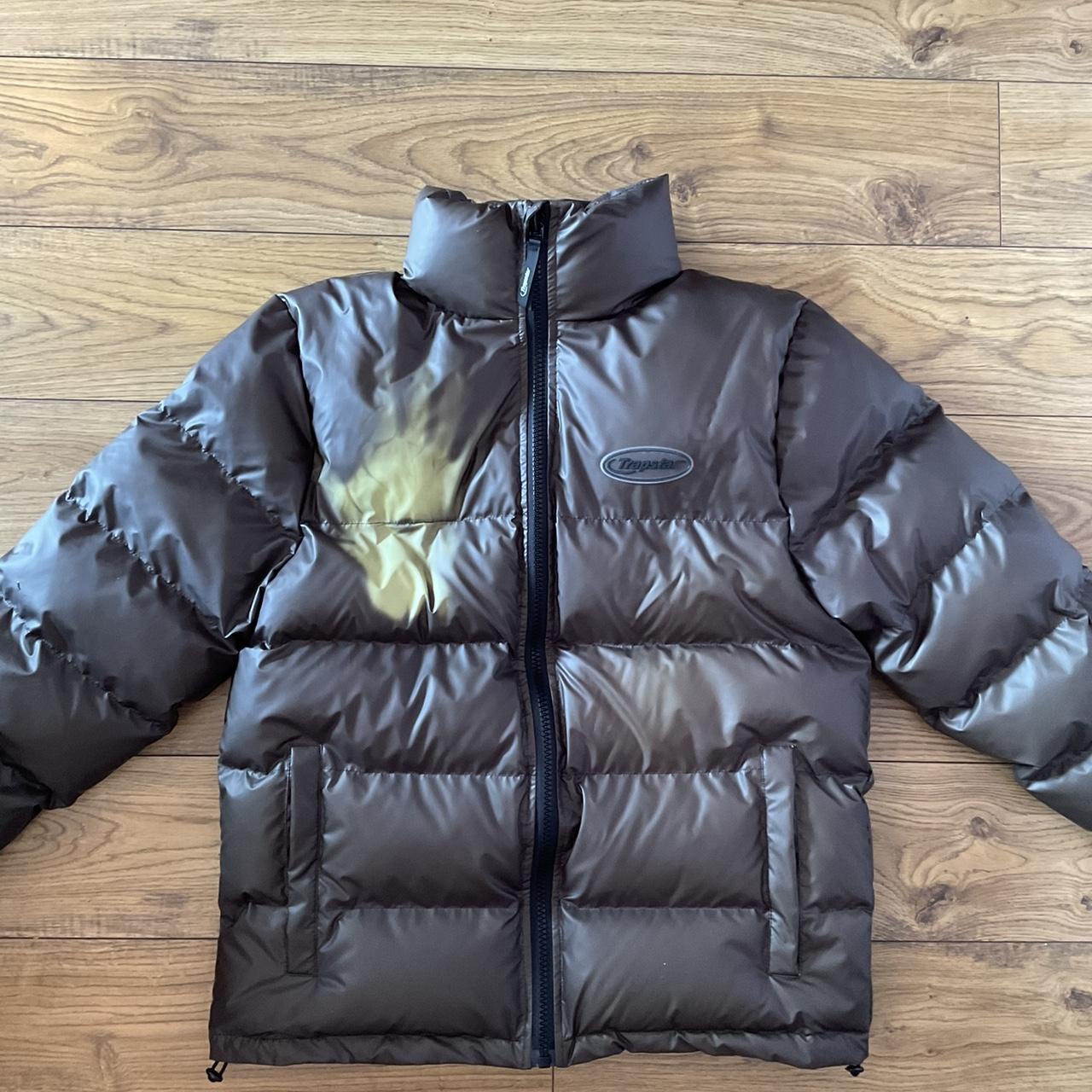 Trapstar Men's Yellow and Khaki Coat Depop