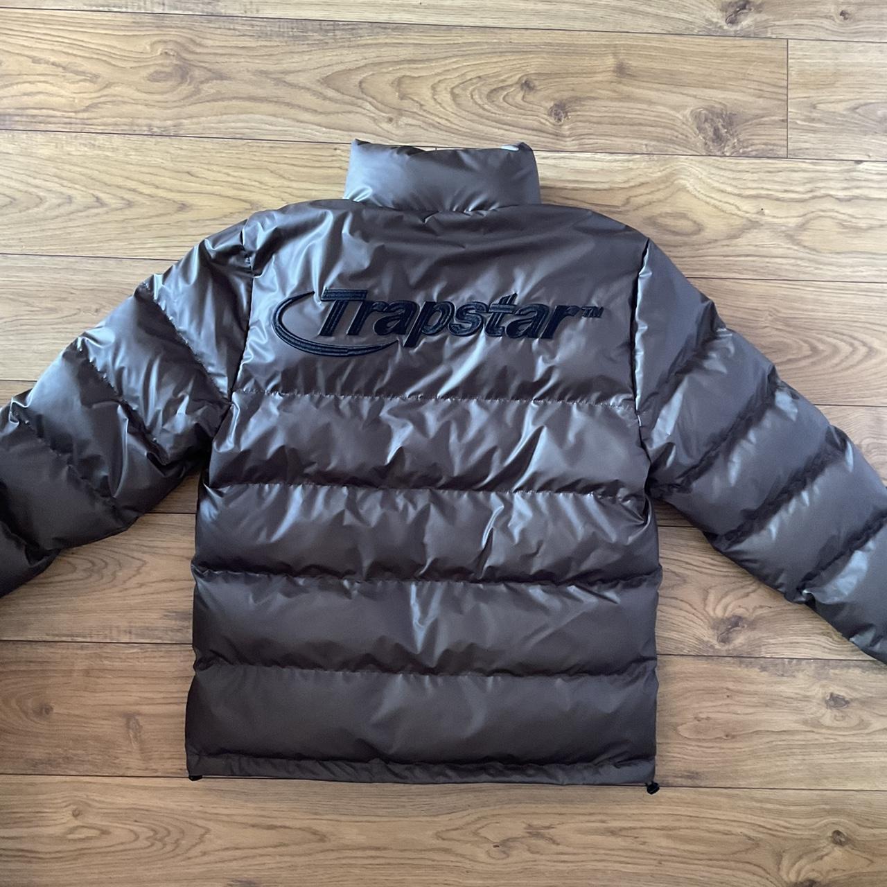 Trapstar Men's Yellow and Khaki Coat Depop