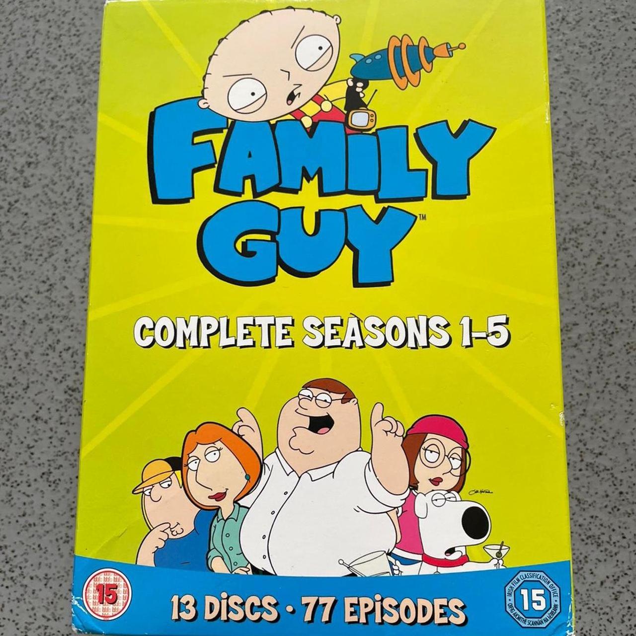 Family guy season 1 - 5 dvd boxset good condition... - Depop