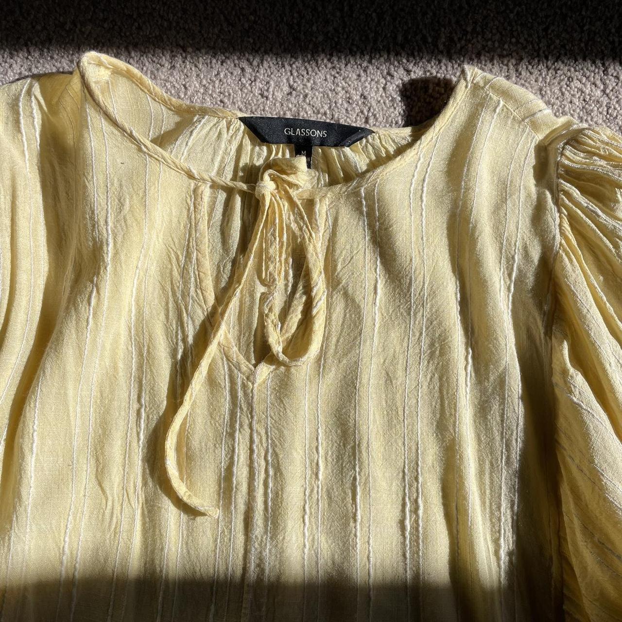 Glassons yellow long sleeve cotton dress.... Depop