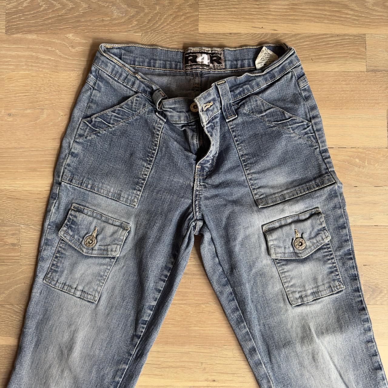 R4R Cargo Jeans - not angels brand #flarejeans... - Depop