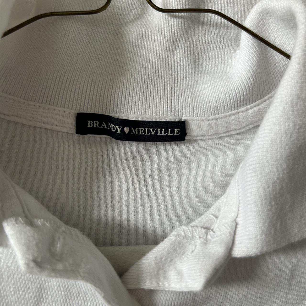 White button up collared shirt from Brandy Melville.... Depop