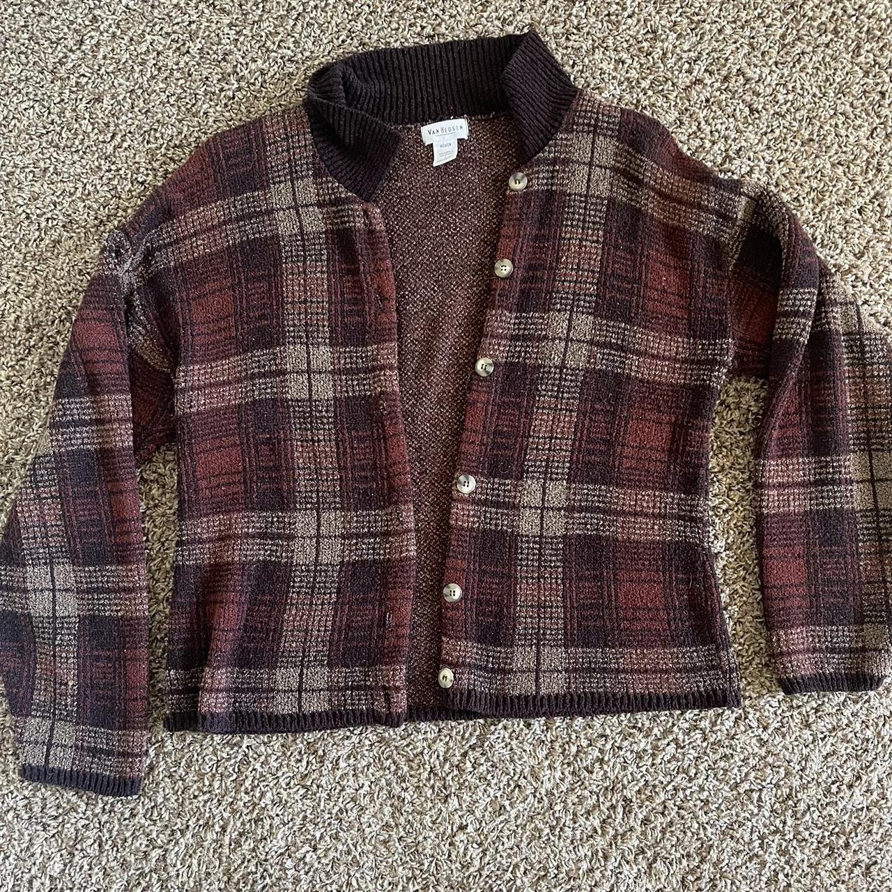 Vintage Van Heusen Women's Cardigan Oversized Depop
