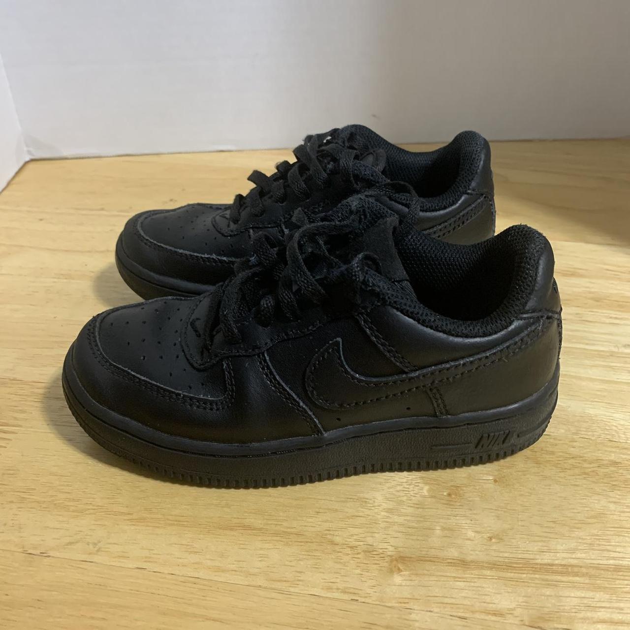 Nike Air Force 1 Low '07 Boys Size 11C Black... - Depop