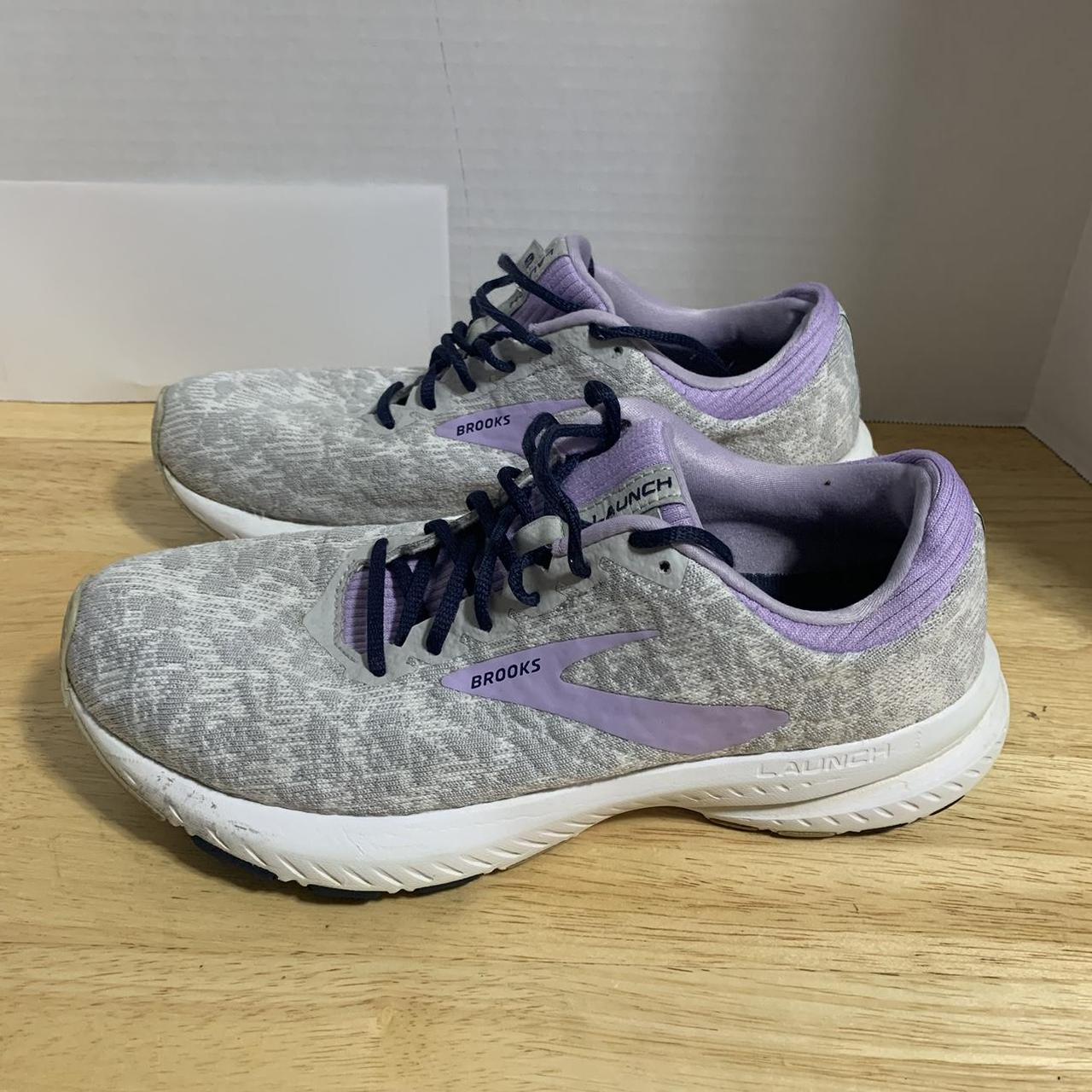 Brooks Launch 6 Womens Grey White Purple Athletic. Depop
