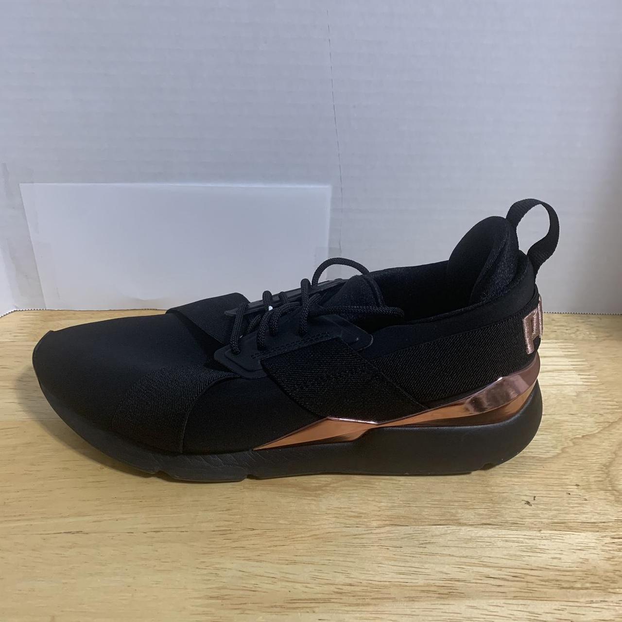 Puma Muse X5 Metal Lace Up Womens Black Sneakers. Depop