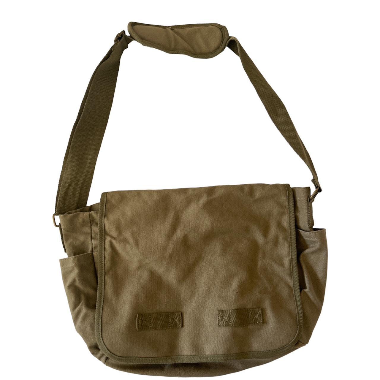 Sweetbriar Army Green Messenger Bag 20 + 5... Depop