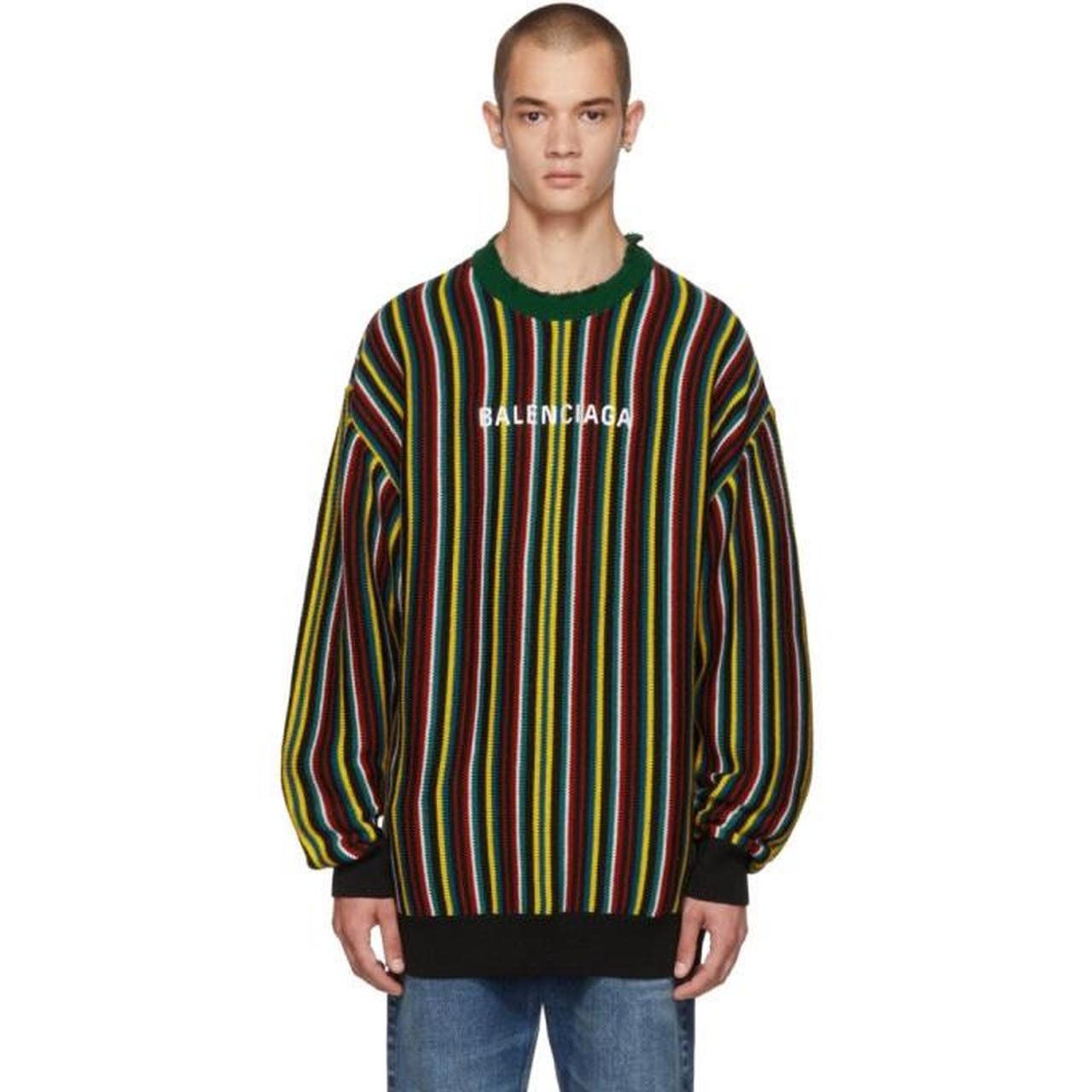 Balenciaga sweater discount rainbow