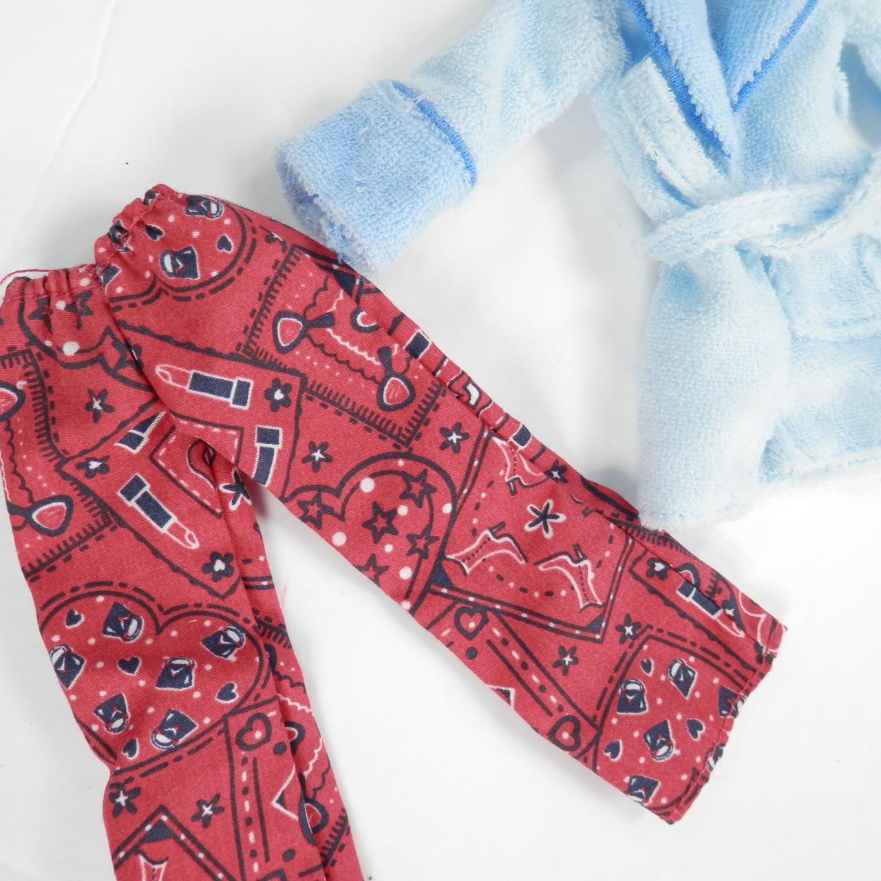 2003 Bratz Slumber Party Cloe Red Pajama Pants Blue... Depop