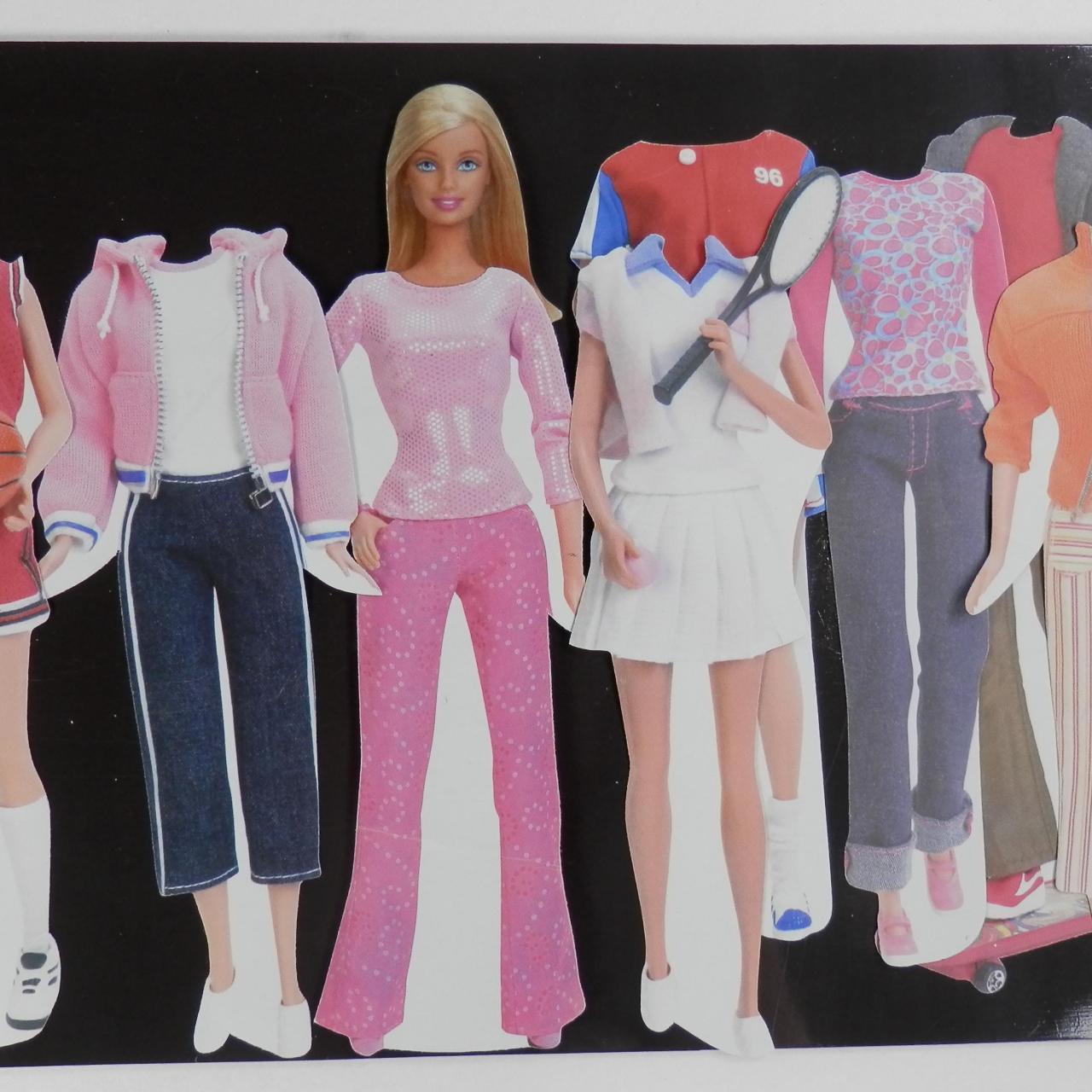 2002 Barbie Magnetic Paper Doll Play Board Depop