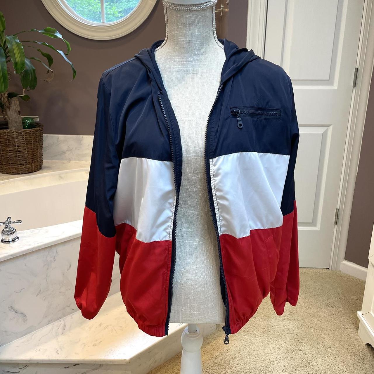 Brandy melville red white blue jacket best sale