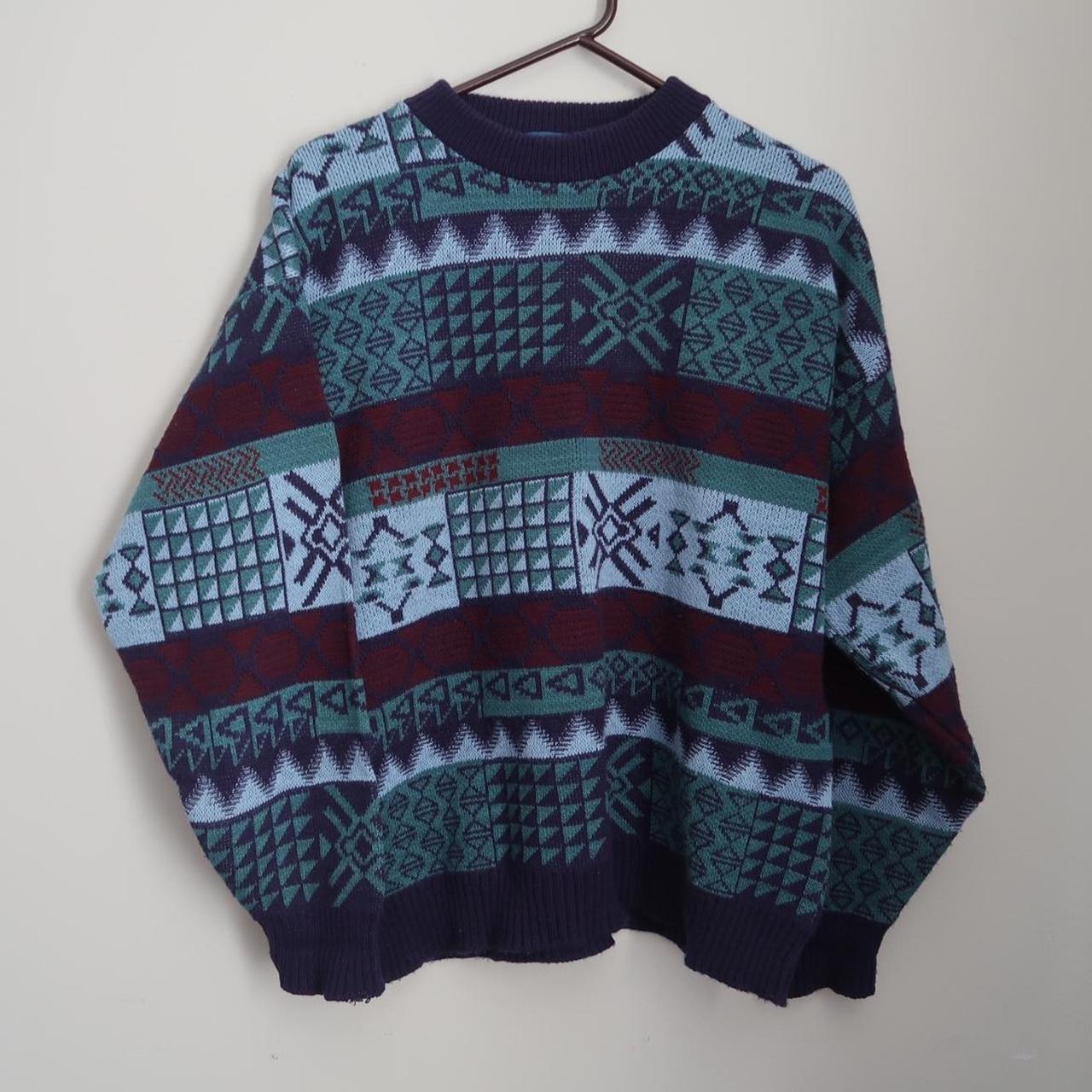 Towncraft Blue X-Mas Sweater Size L $12 Shipping... - Depop