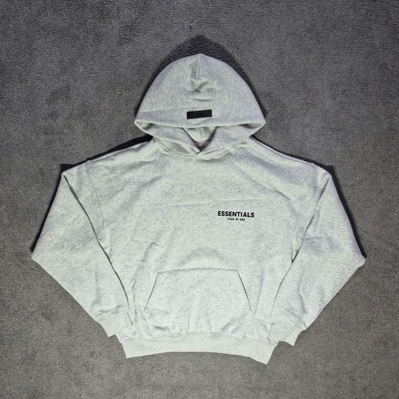 Grey fog essentials hoodie hot sale