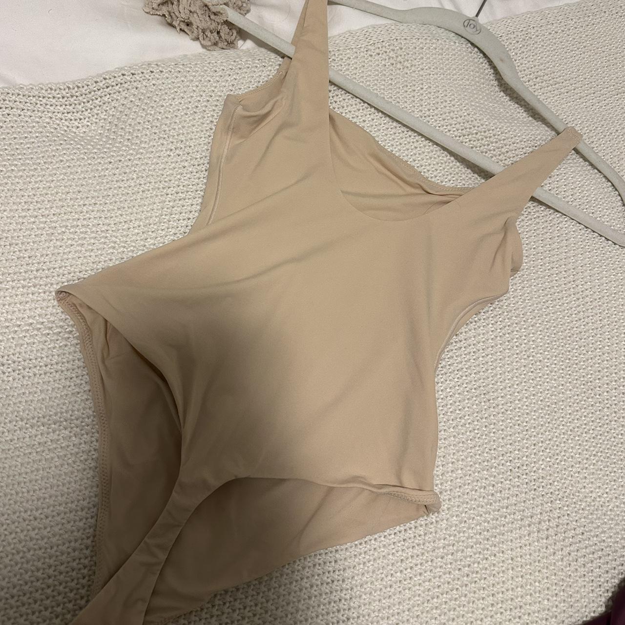 Skims Fits Everybody Cami Thong Bodysuit In SAND - Depop