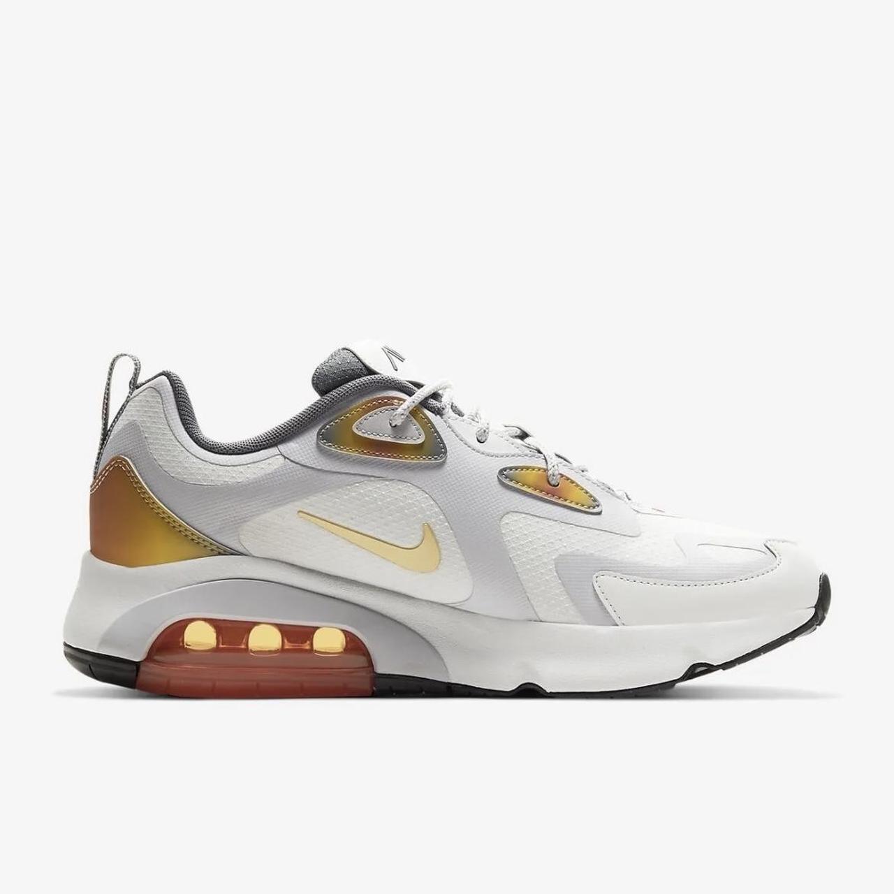 BNIB Nike Air Max 200 SE White with a Gold and