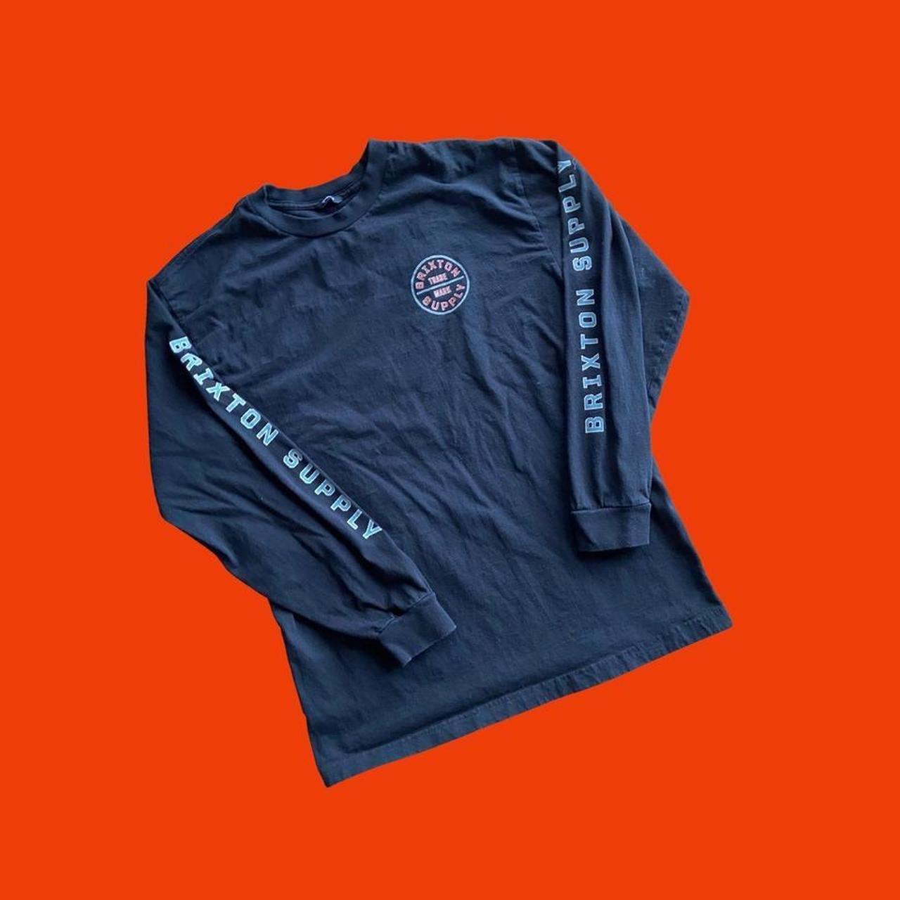 Brixton Supply Black Standard Fit Long Sleeve... Depop