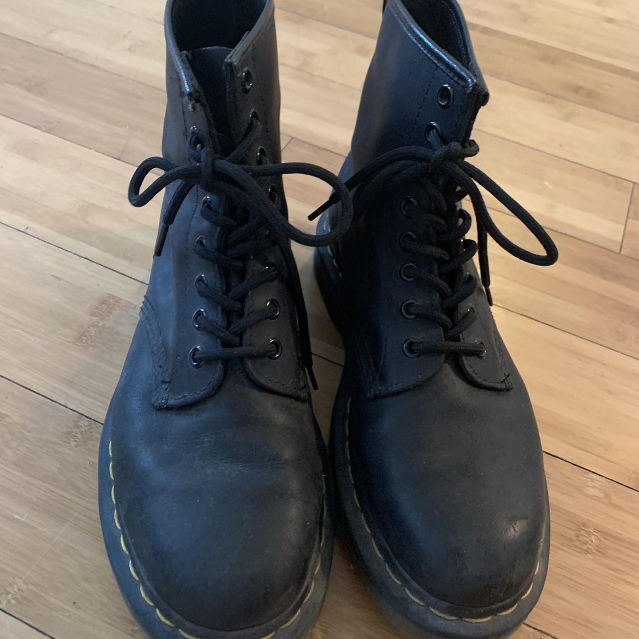 Doc Martens Matte Black fit size 8.5-9 women’s... - Depop