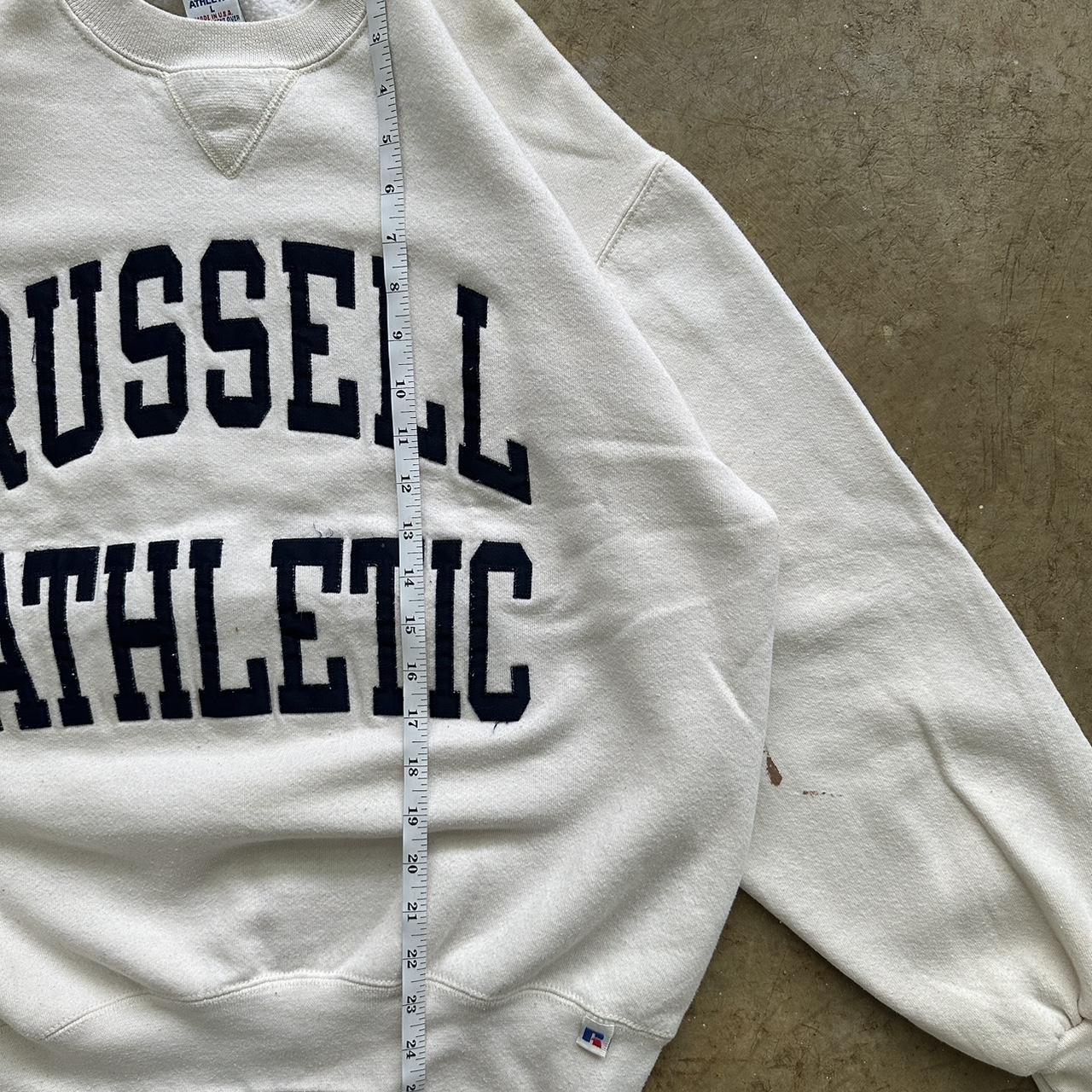 Vintage Russell Athletic Sweatshirt Fishing Size - Depop