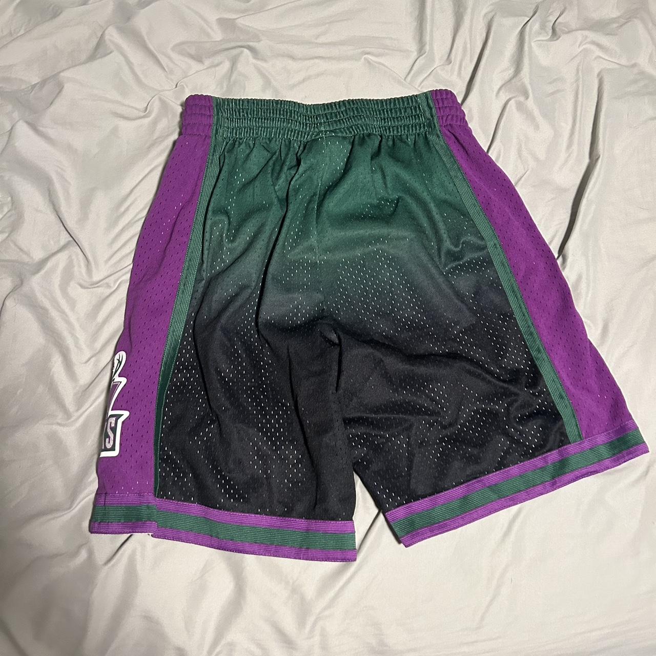 Bucks Mitchell and ness basketball shorts Size M... Depop