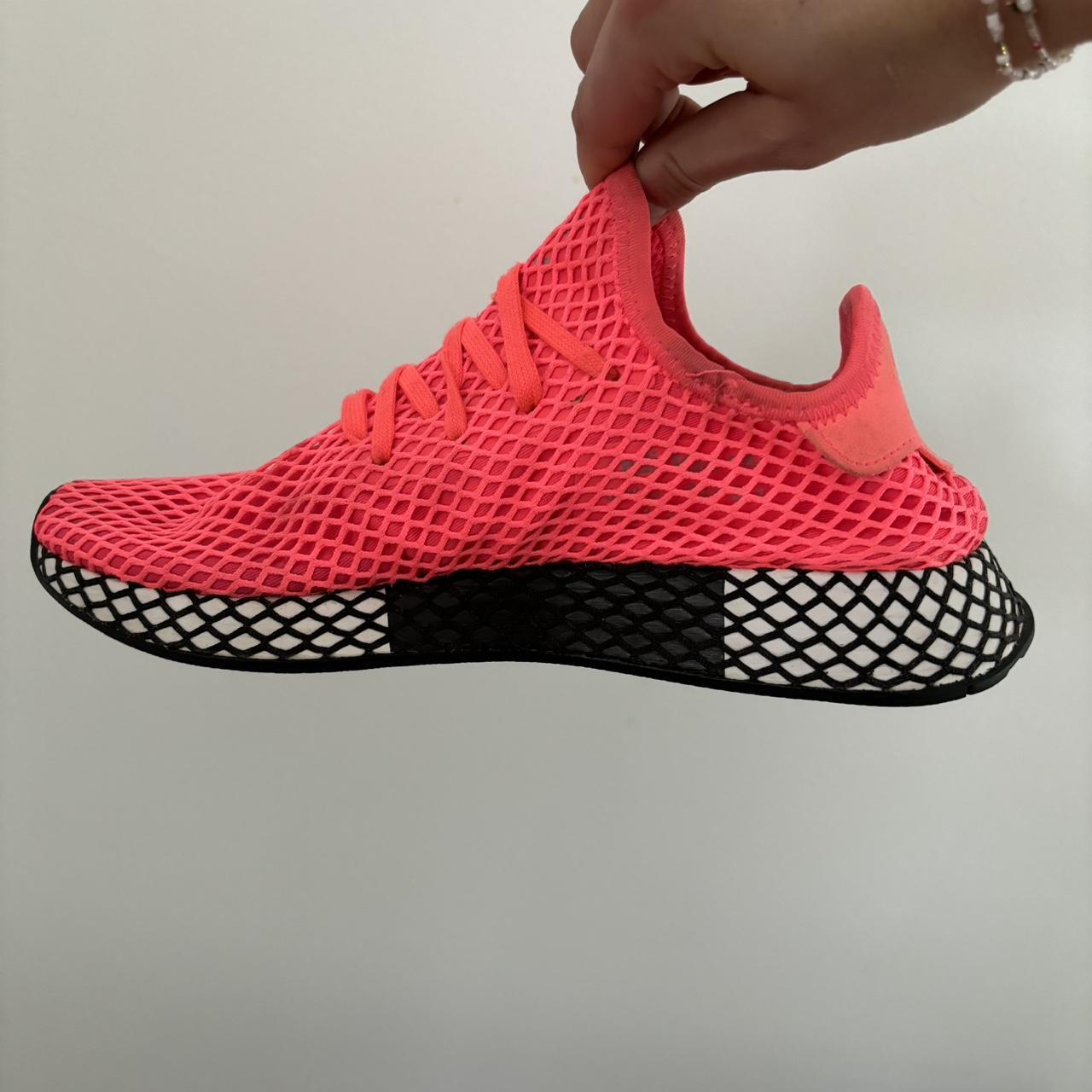 Adidas Deerupt Turbo fluorescent pink trainers Size. Depop