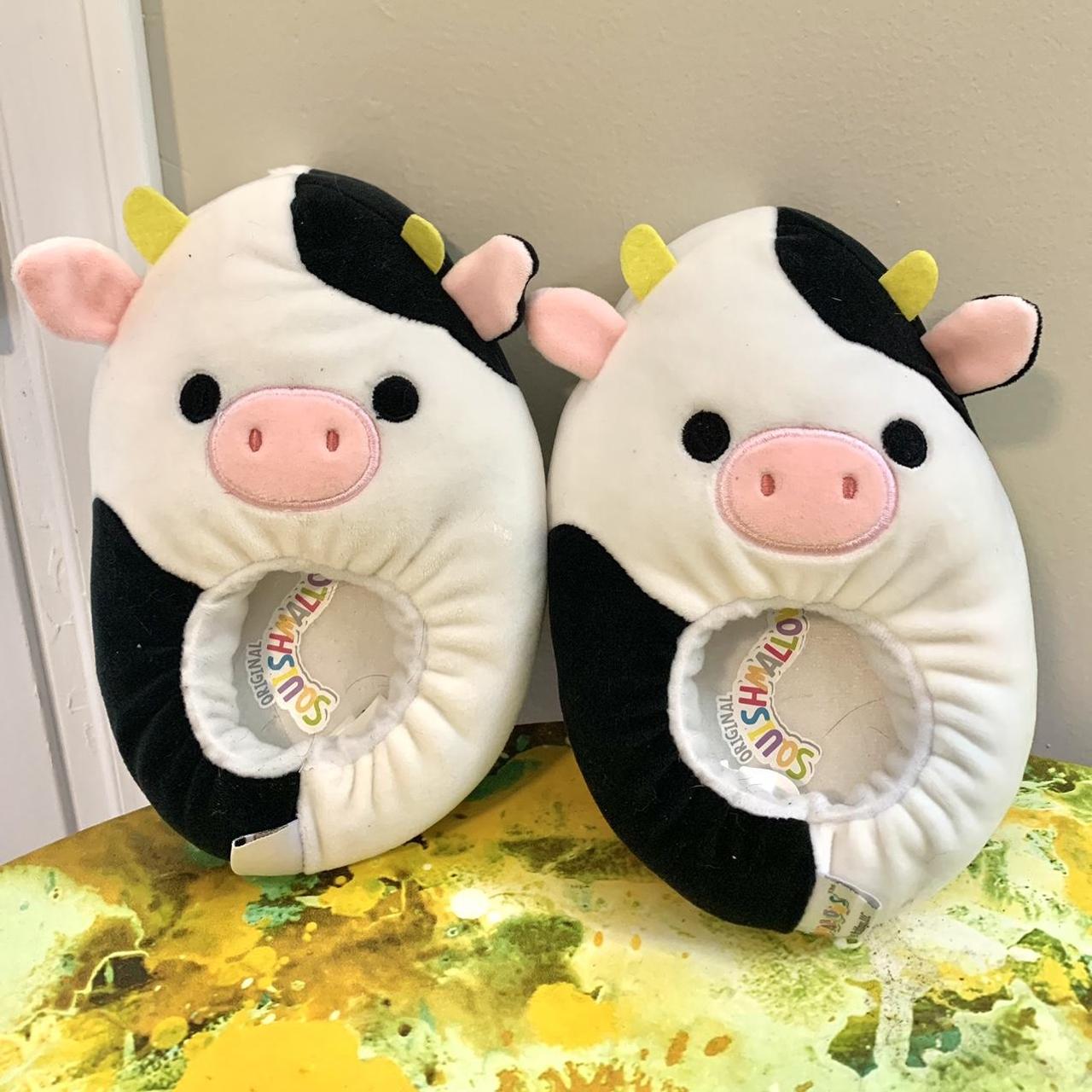 Size 13-1 children’s Squishmallow cow slippers 🐄🐮 No... - Depop