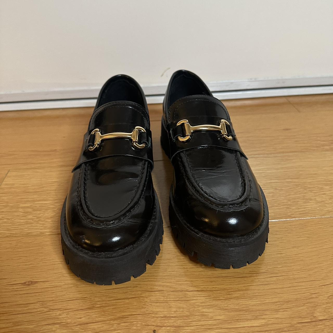 Steve Madden Women's Black Loafers | Depop