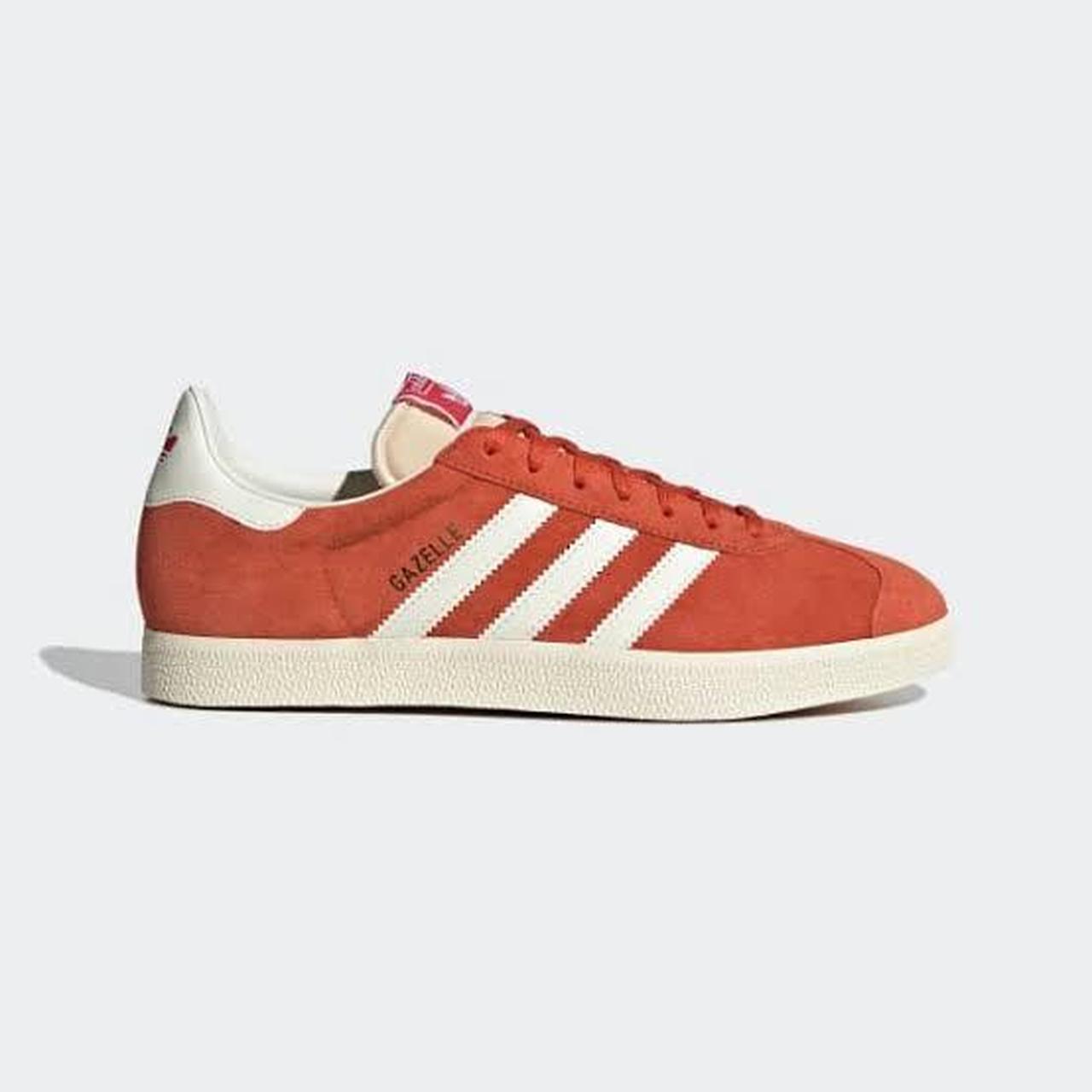 Ladies red adidas gazelle trainers best sale