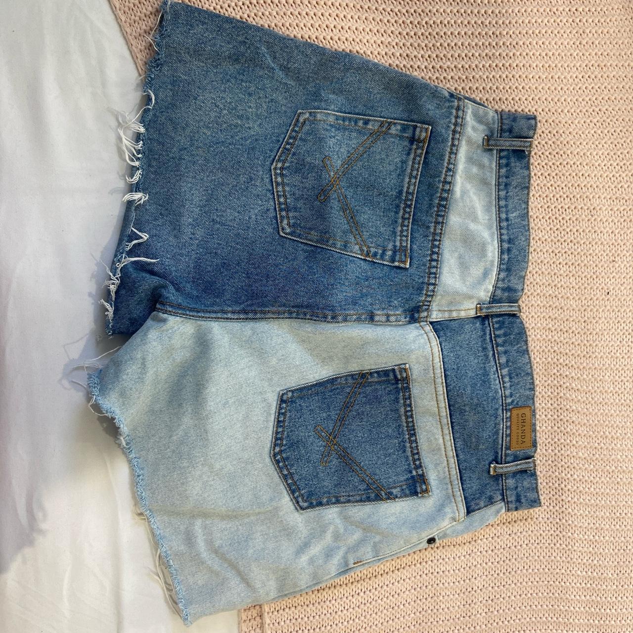 Ghanda Denim Shorts Size 12 Has A Small Mark As Depop