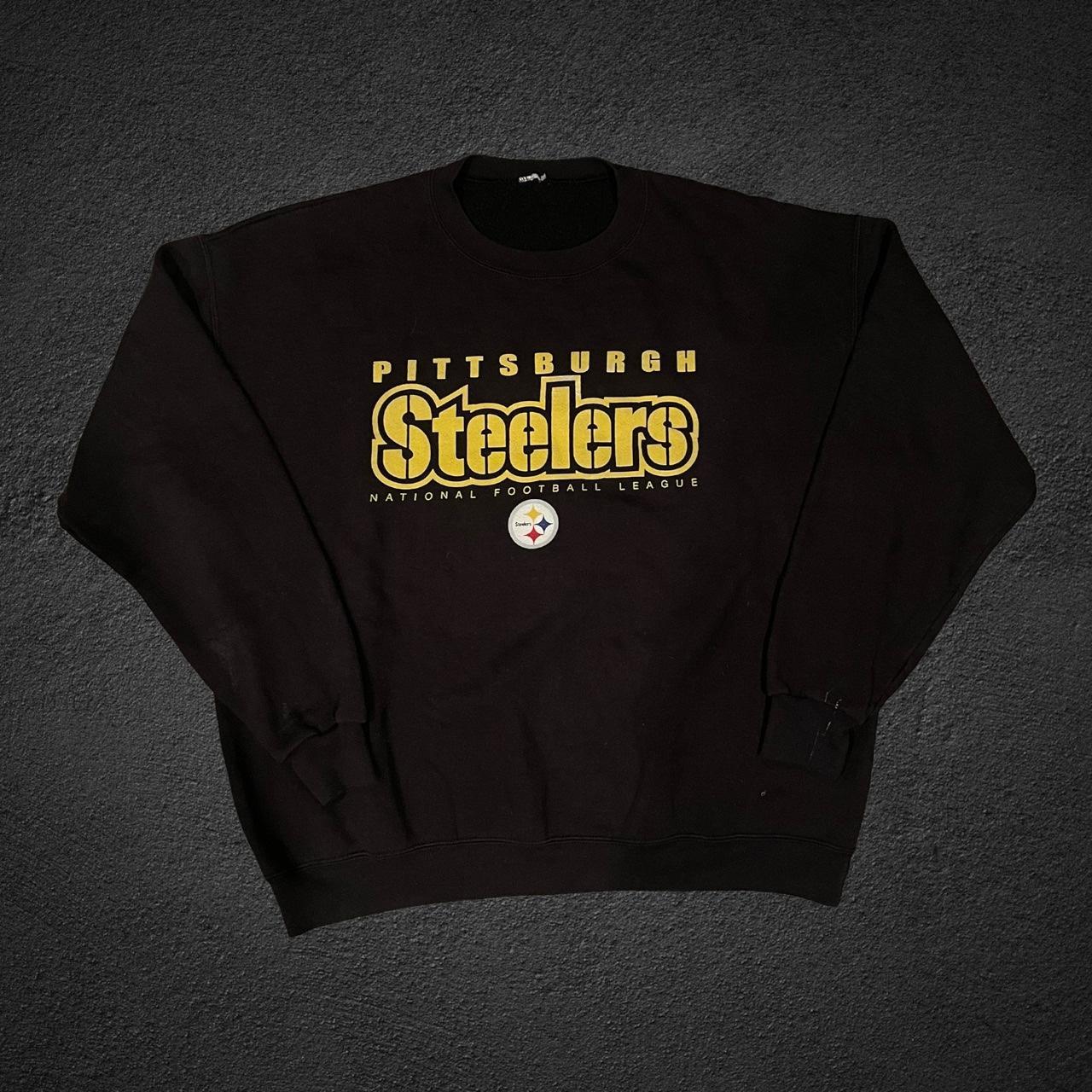 Pittsburgh Steelers NFL throwback hoodie Size: - Depop