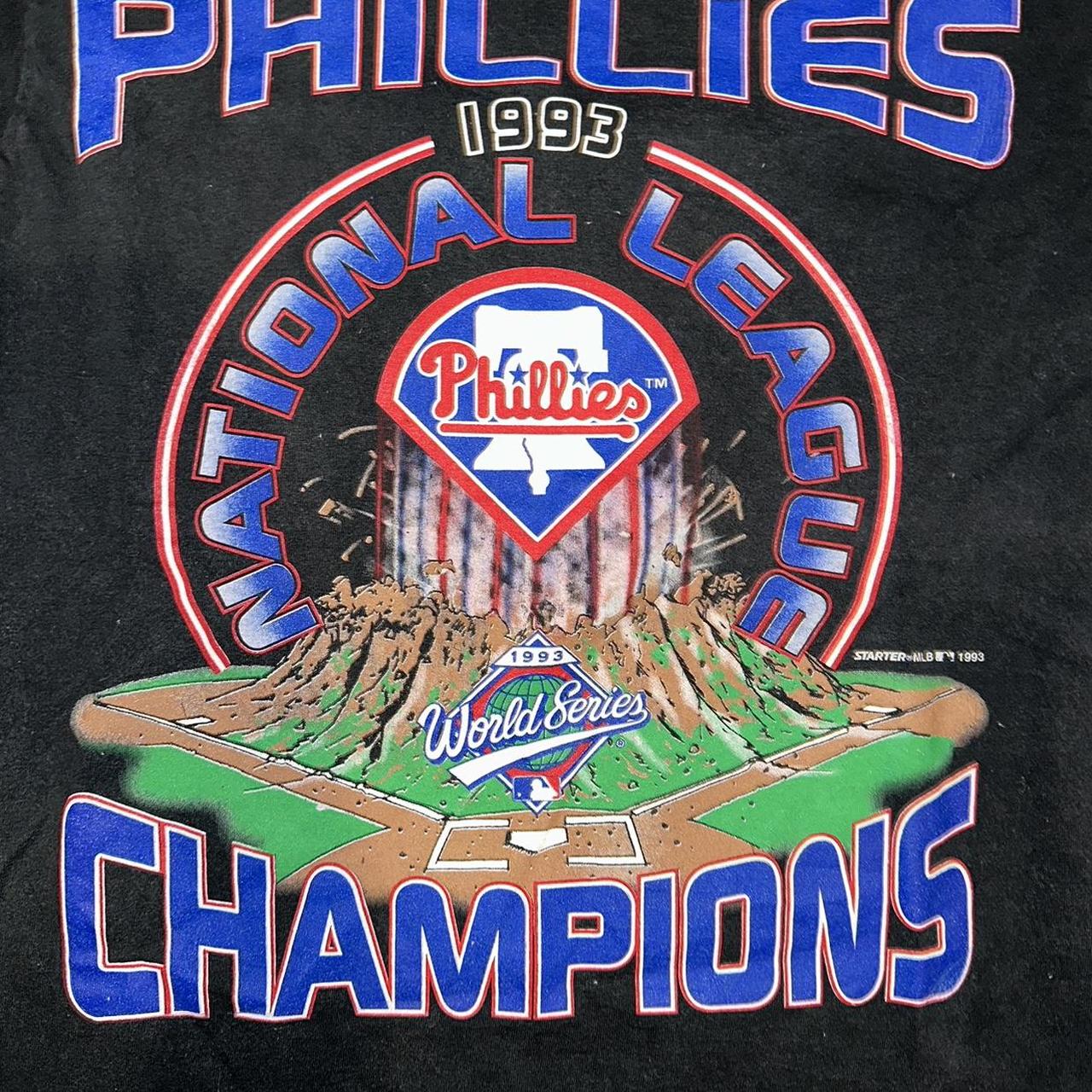 Vintage 1993 starter philadelphia Phillies national - Depop