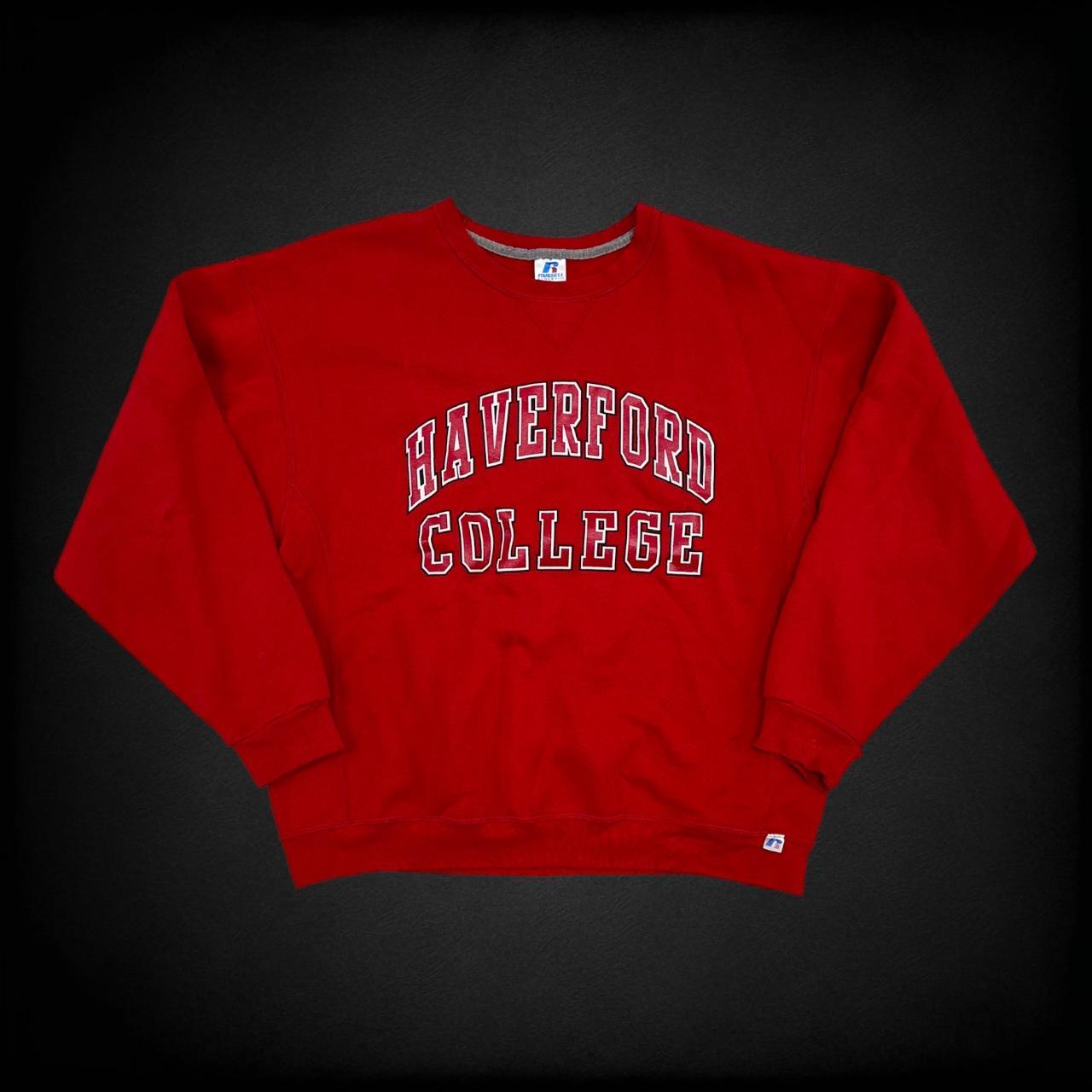 Vintage haverford college Russell crew neck! Crazy... - Depop