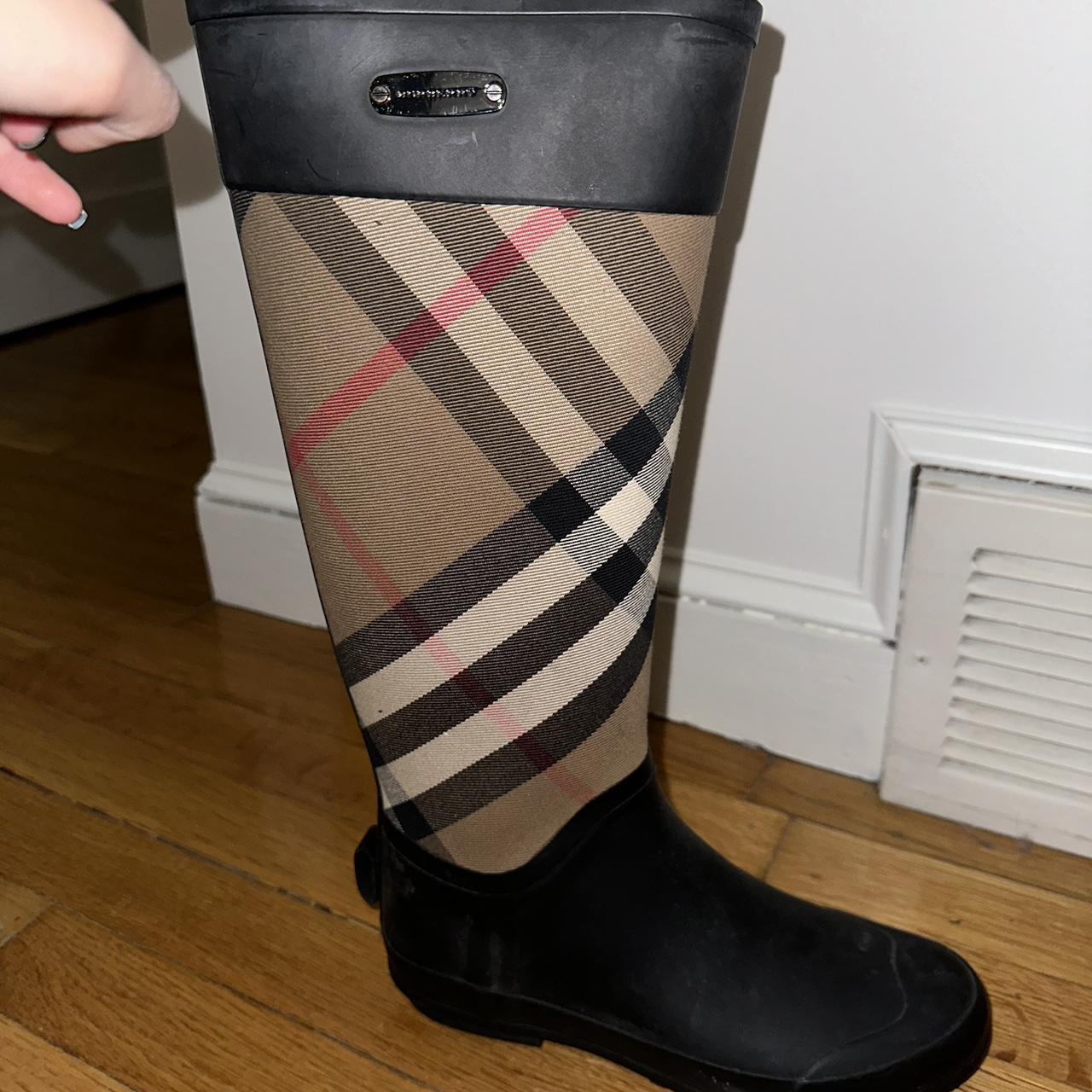 Burberry weather boots clearance sale