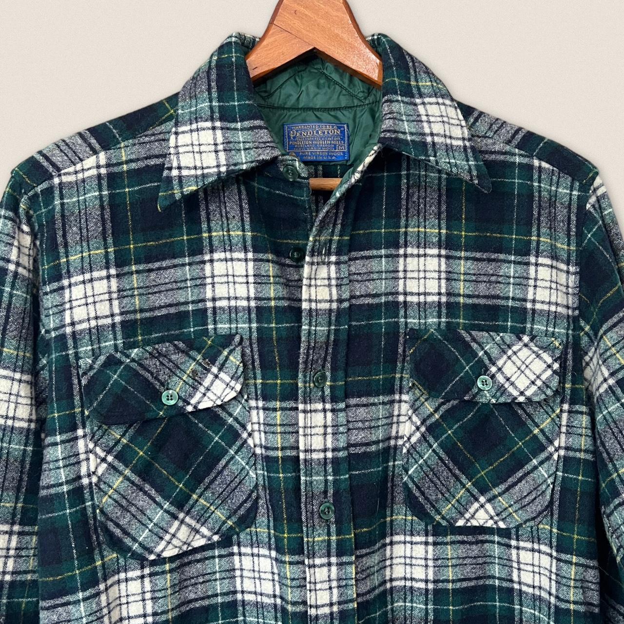 Bundle of mens Pendleton plaid button up wool shirts sale