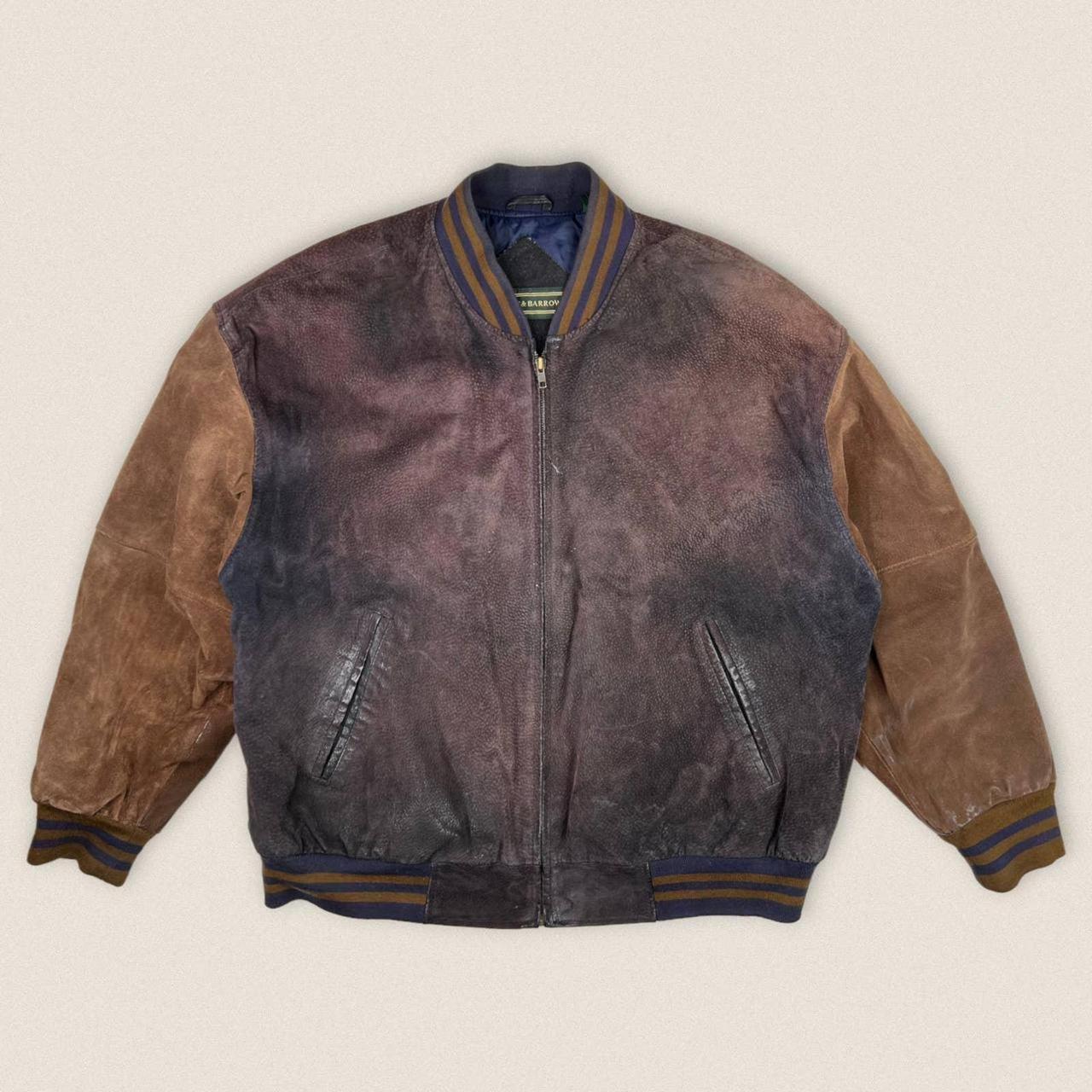 Suede Leather Varsity Jacket