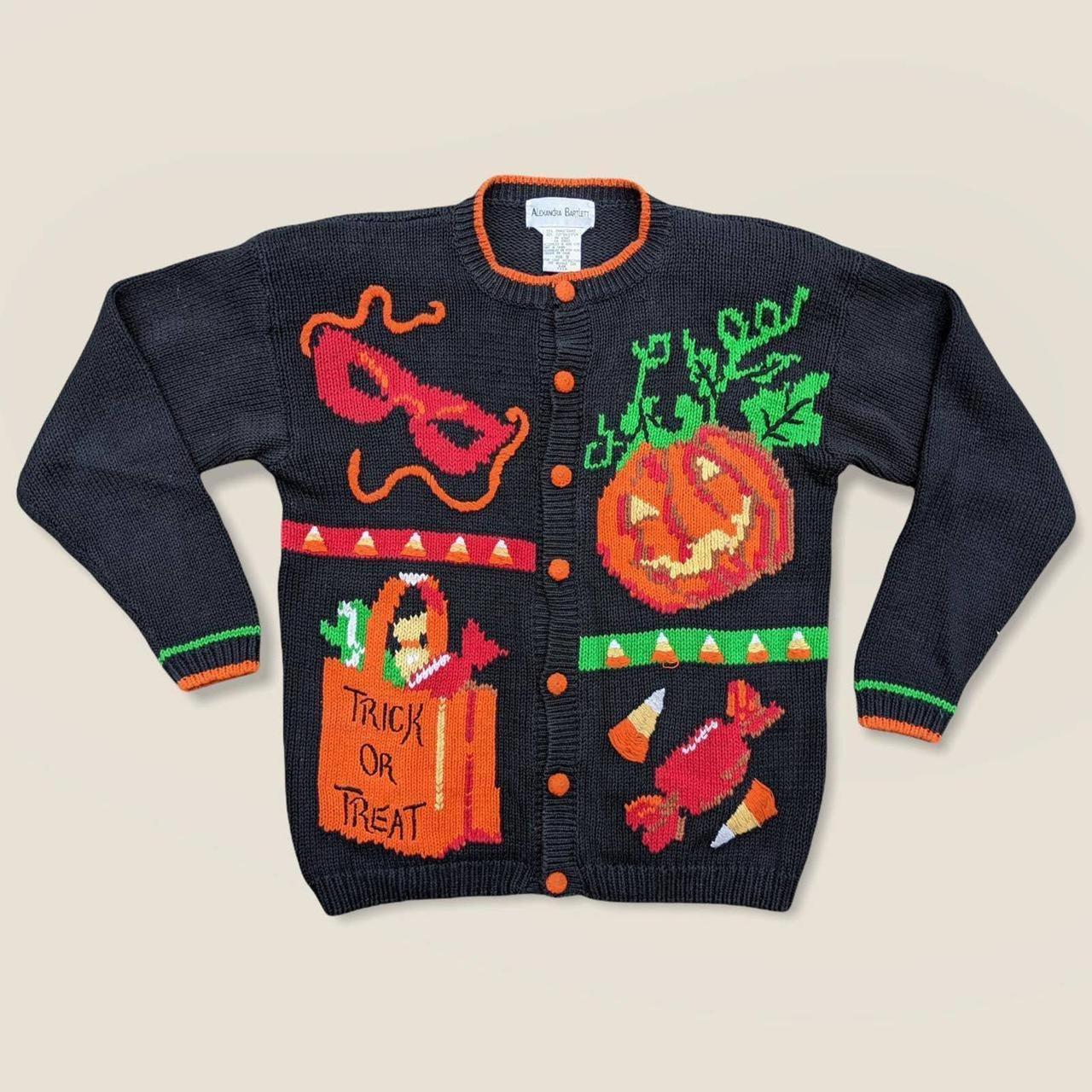 Vintage discount halloween cardigan