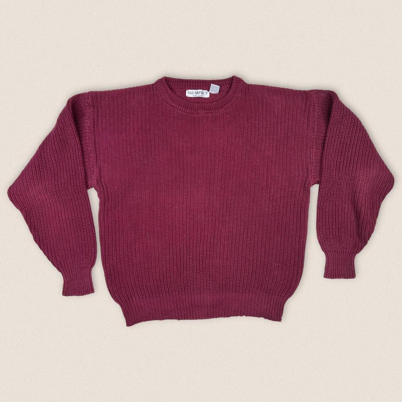 vintage 90s santana knit grandpa sweater size - Depop