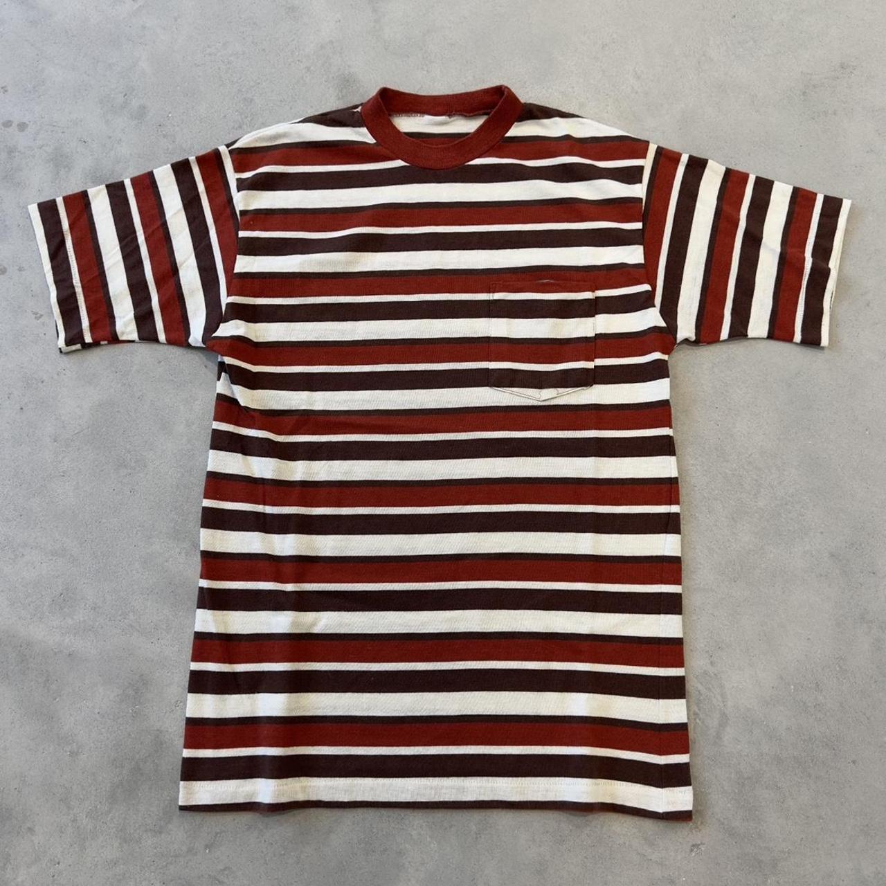 Men's Burgundy and Brown T-shirt | Depop