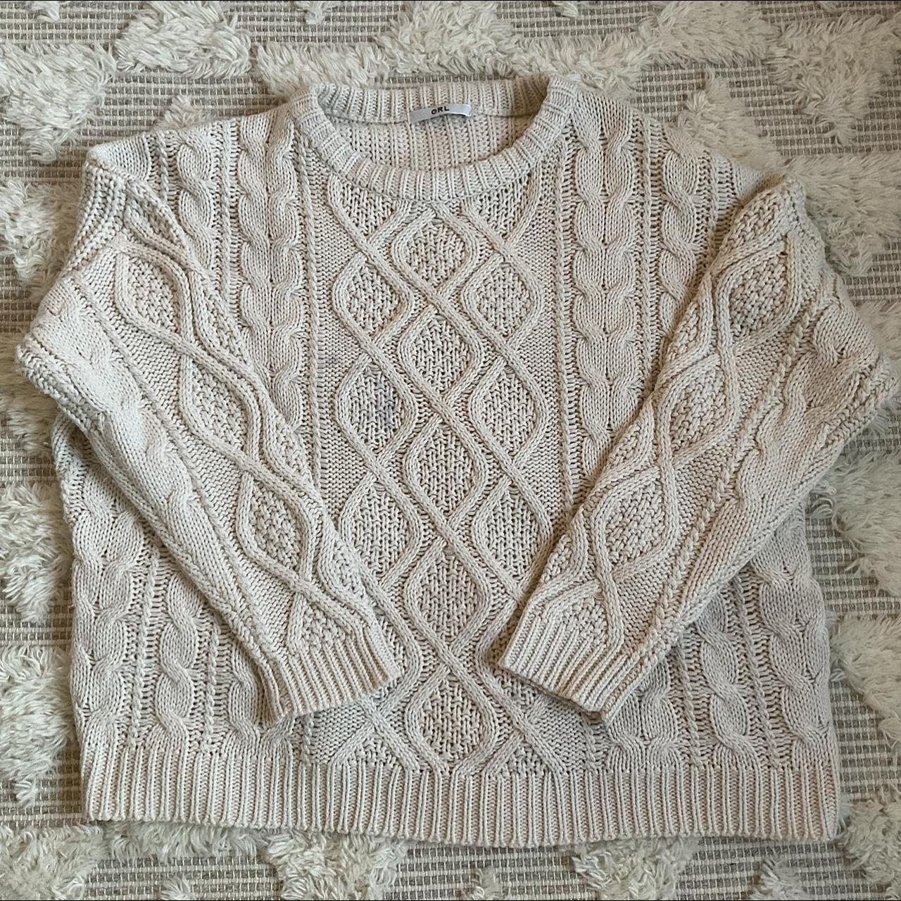 Women's Cream Jumper | Depop