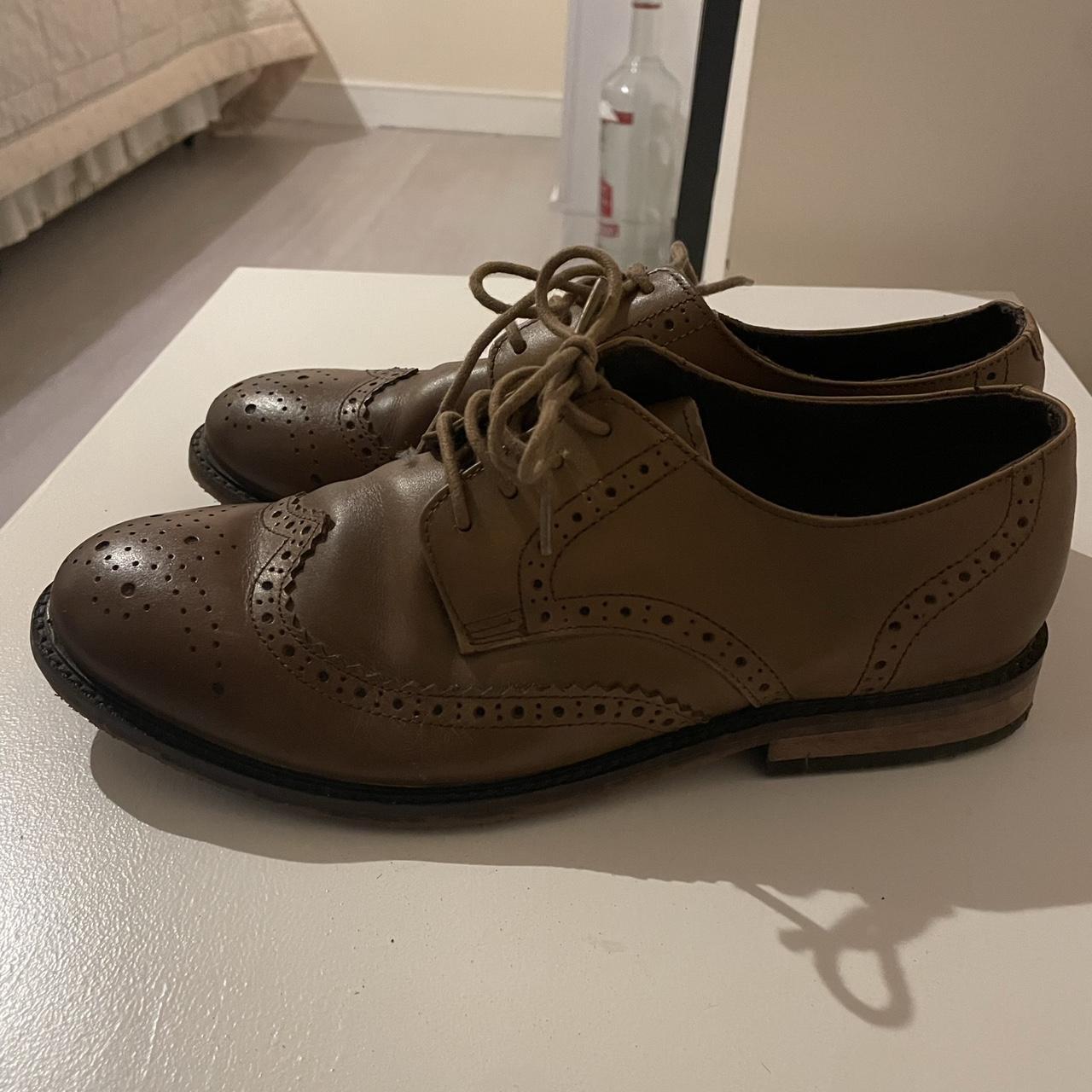 asos brown brogues