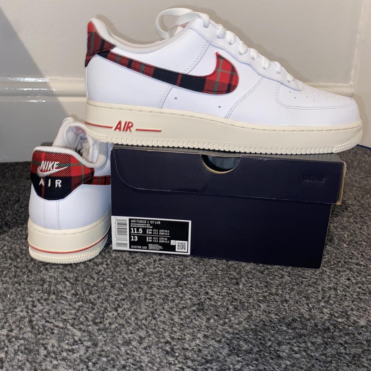 tan plaid air force 1