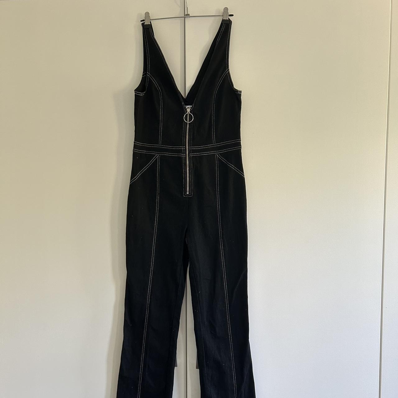 Tiger Mist Ava Contrast Stitch Kick Flare Jumpsuit