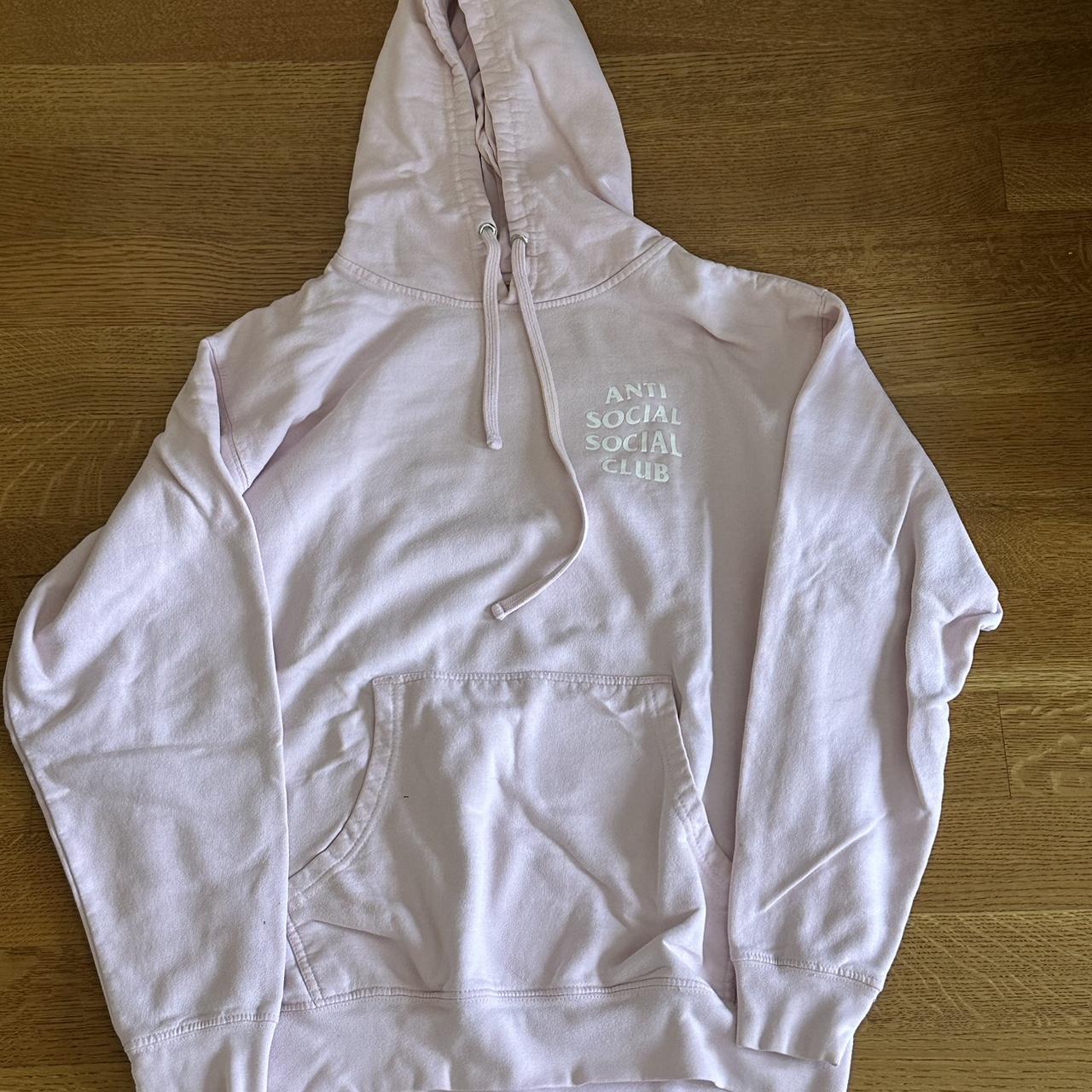 Pink Anti Social Social Club hoodie Size... - Depop