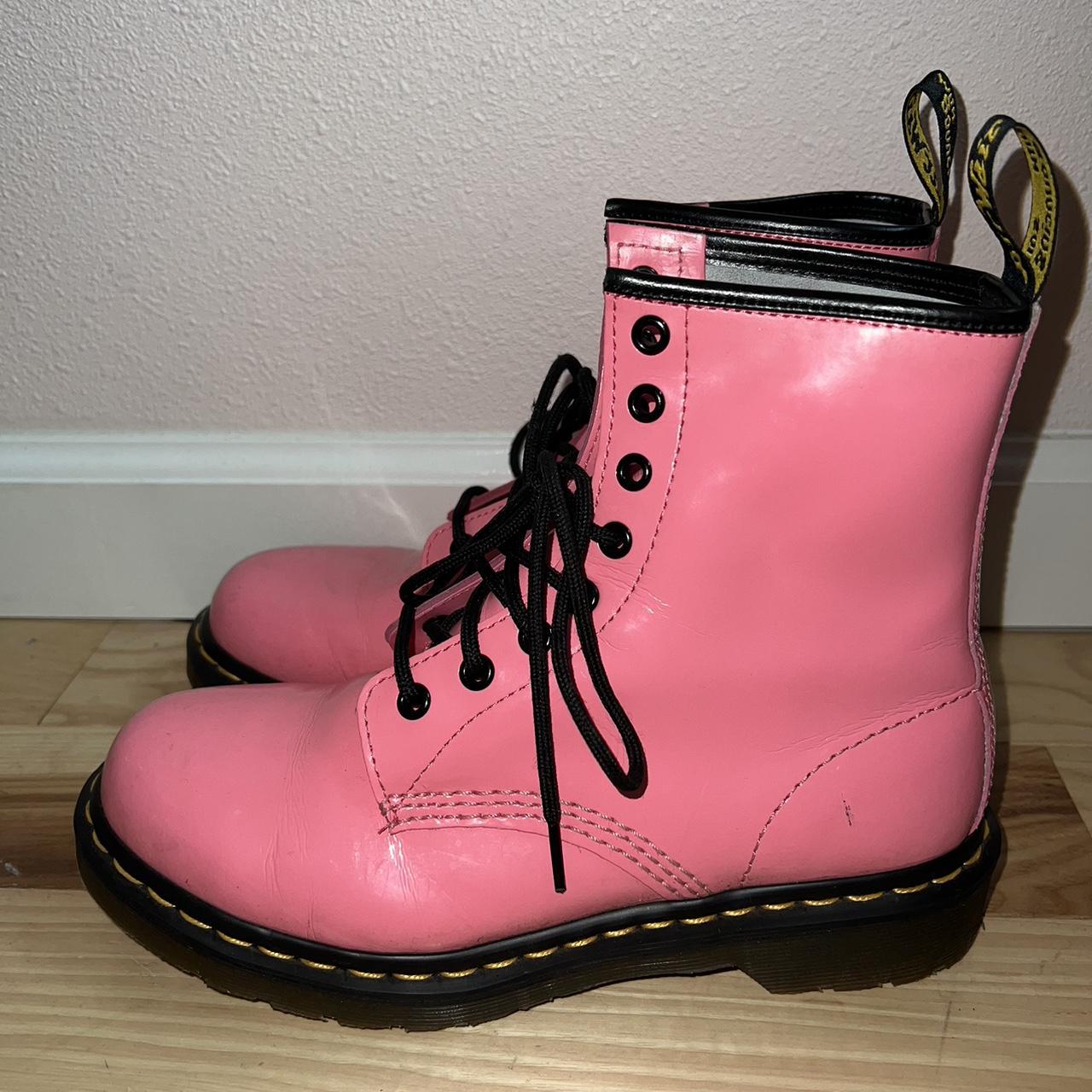 Really good condition Pink Doc Martens Women’s 8 - Depop