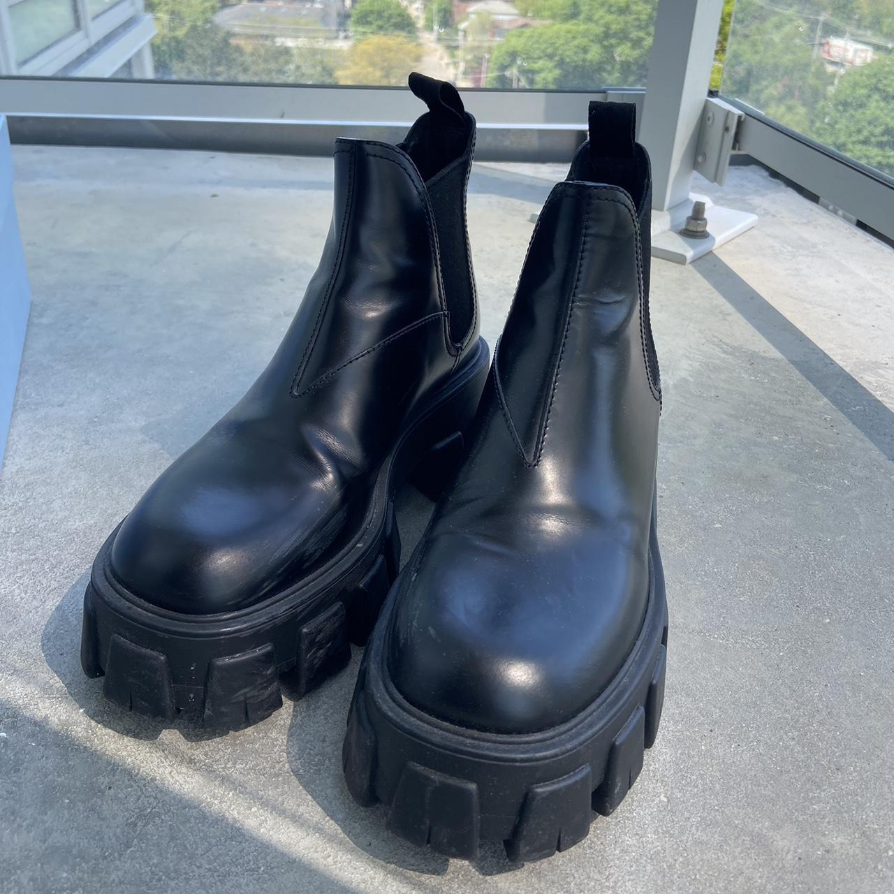 Prada platform chelsea boots online