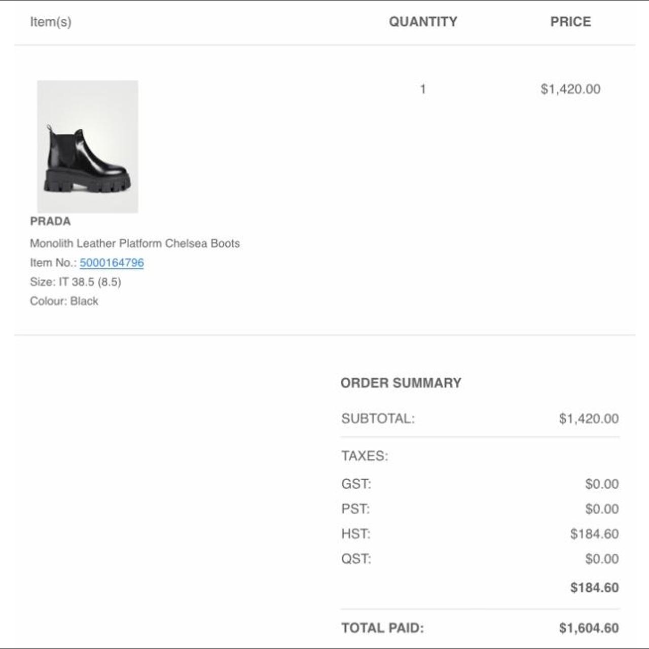 PRADA Monolith サイズ6 Prada Monolith Evolution Thunder Lug Sole Silver Platform