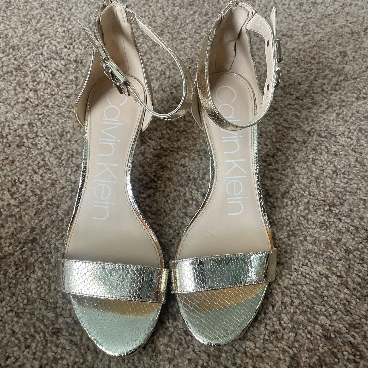 calvin klein gold shoes