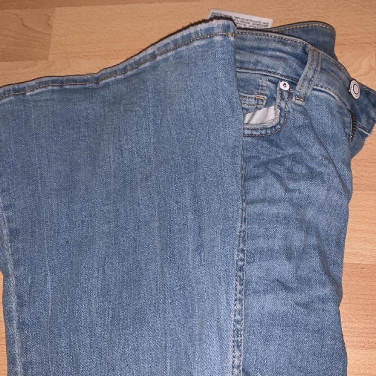 H&M Blue flared jeans. Lovely comfortable jean, but... - Depop