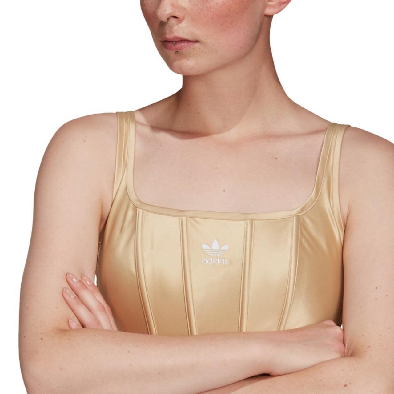 Adidas Corset Top BNWT in Gold/Beige