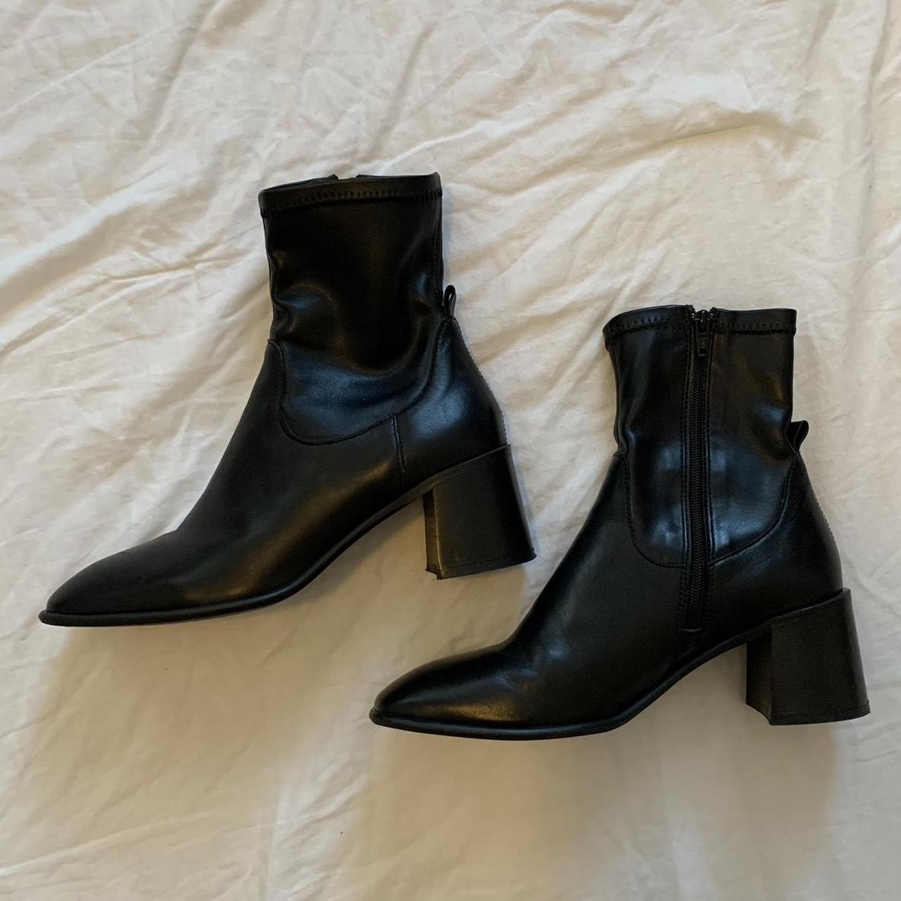 Mista E8 Square Toe Black Boots Made of rlly soft Depop